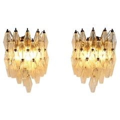 Pair Italian Murano Sconces