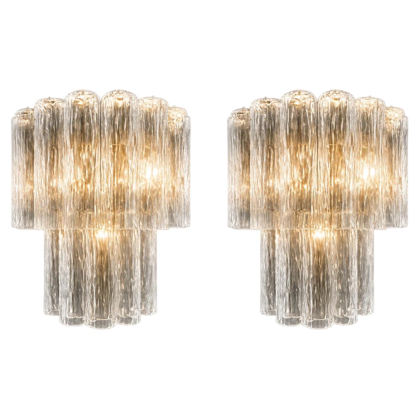 Pair Italian Murano Sconces