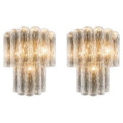 Pair Italian Murano Sconces