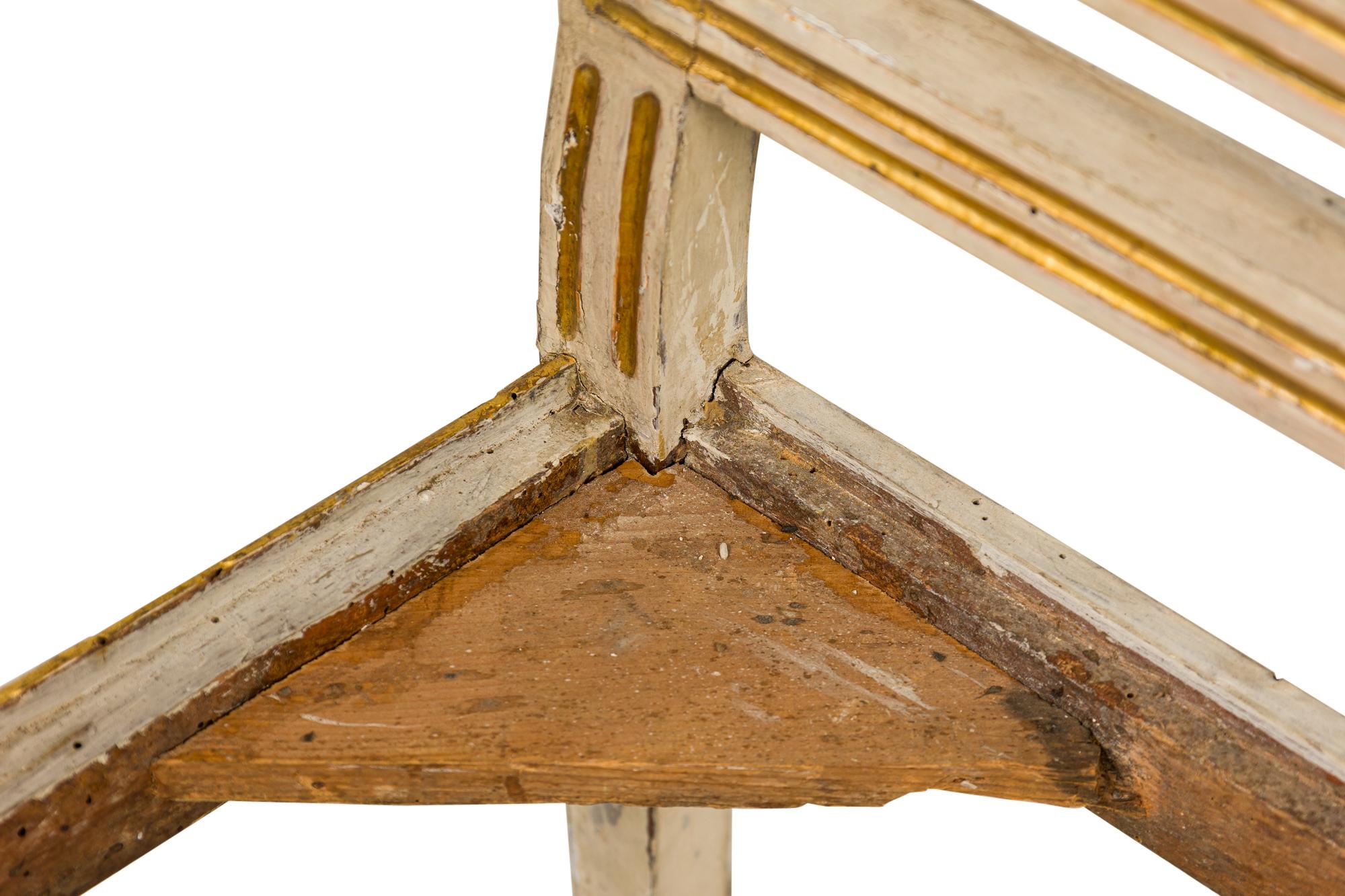 Pair Italian Neo-classic Settees 18th c unupholstered in vendita 1