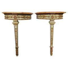 Pareja de Consolas Neoclásicas Italianas circa 1800