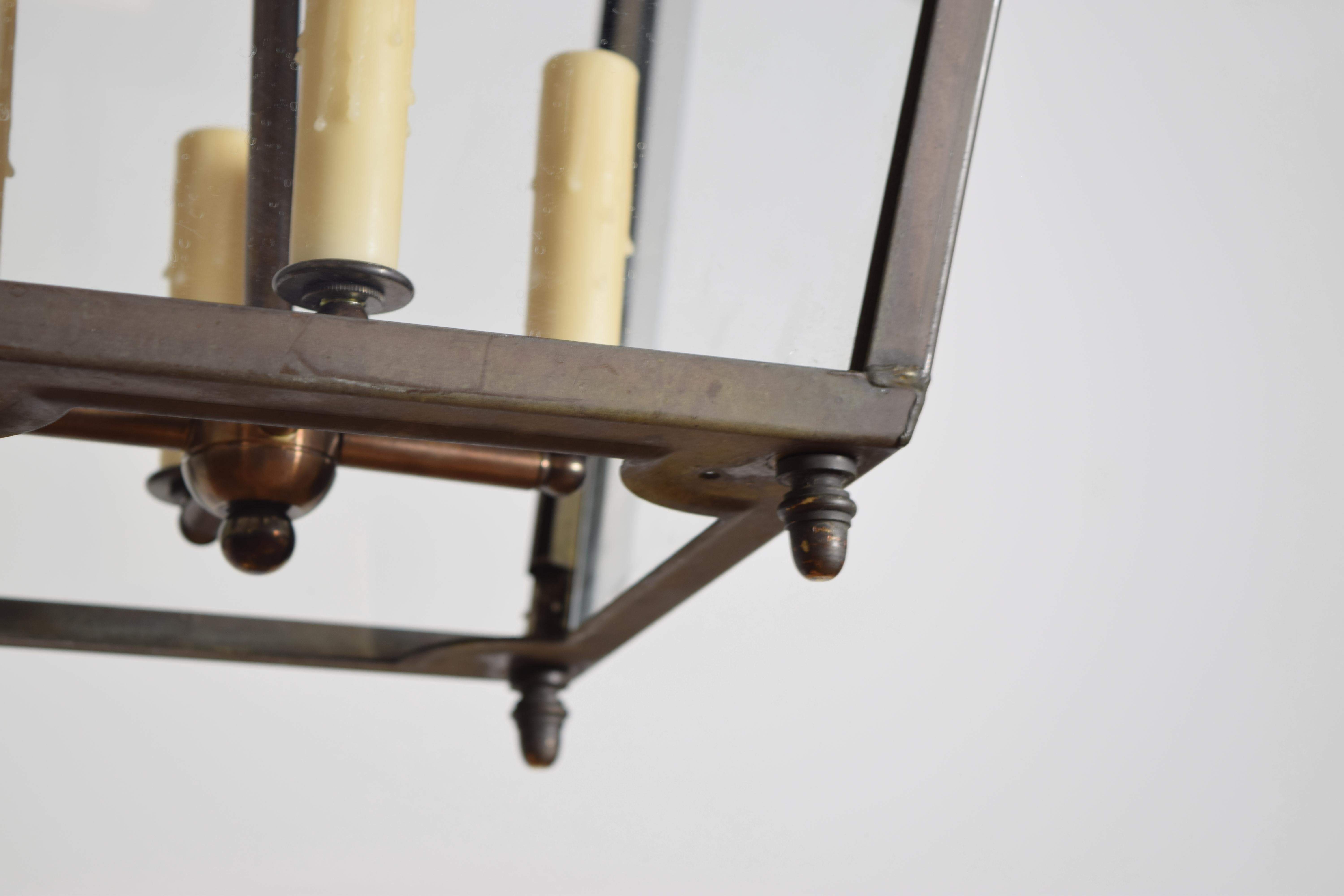 Pair Italian Neoclassical Style 4-Light Hanging Lanterns, 1st half 20th century For Sale 5