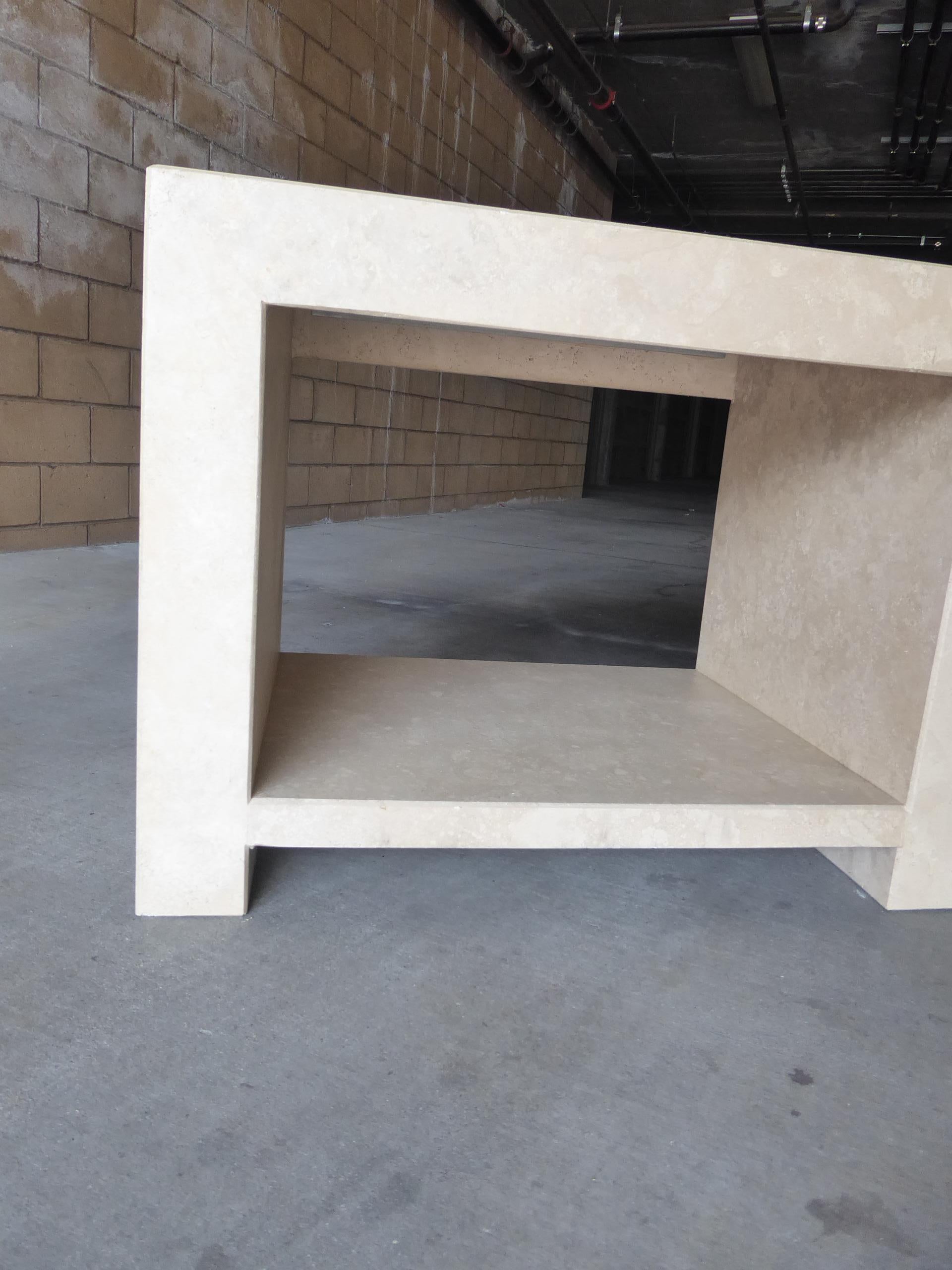 Pair of Italian Travertine 