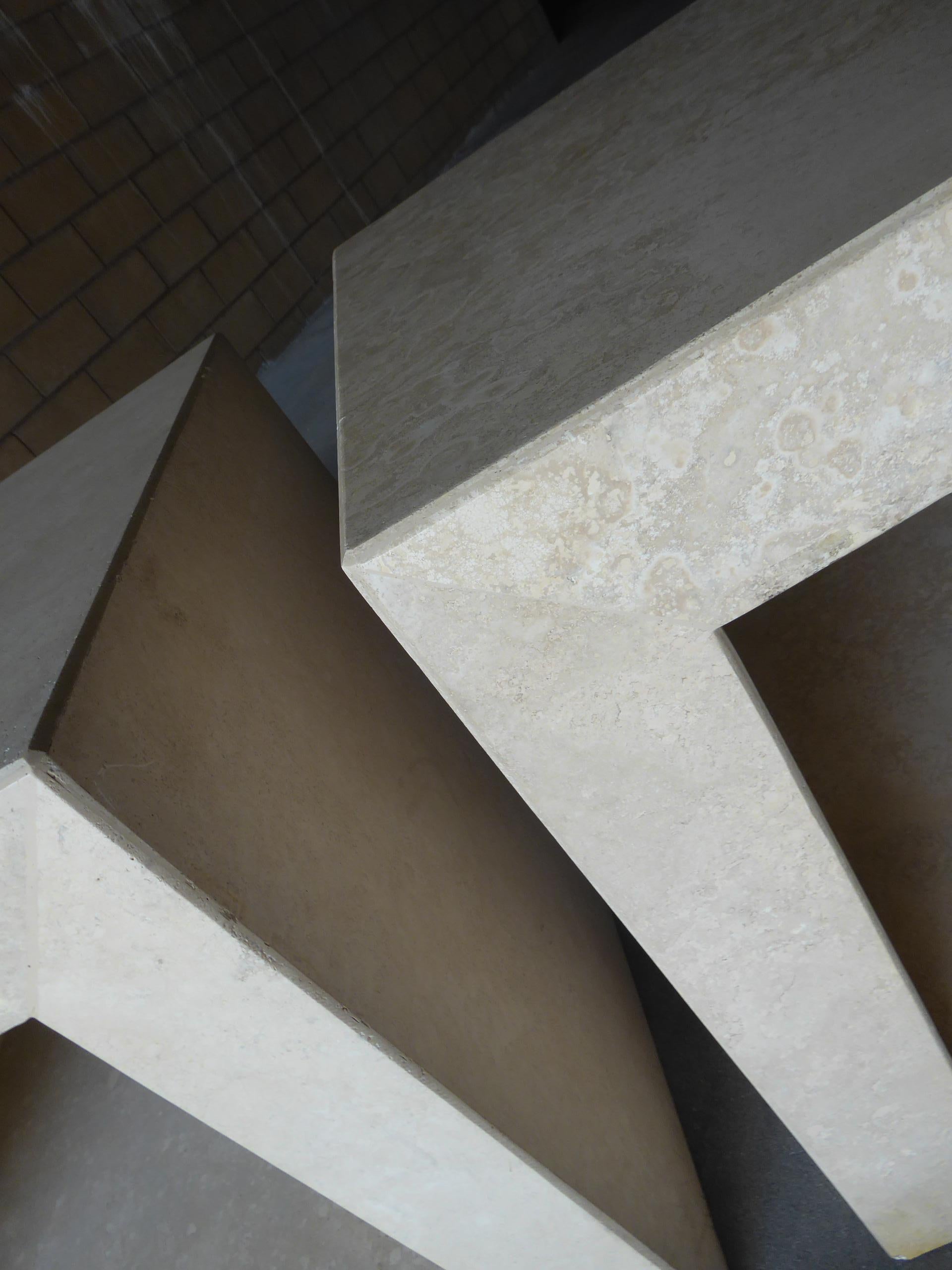 Pair of Italian Travertine 
