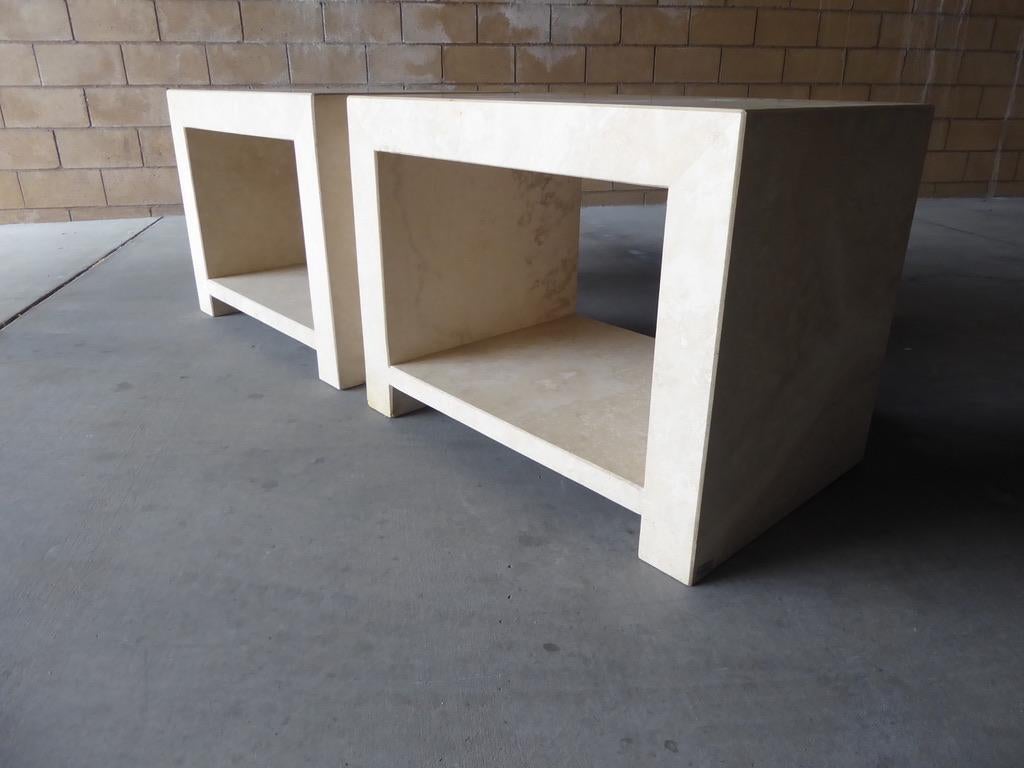 Pair of Italian Travertine 