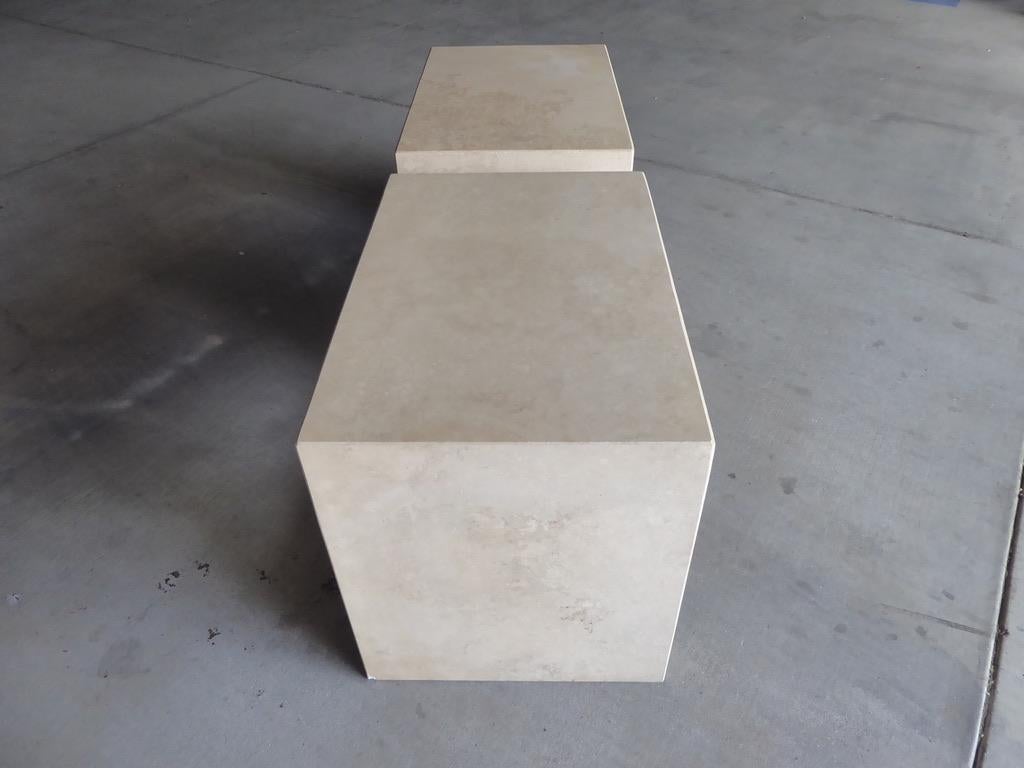 Pair of Italian Travertine 