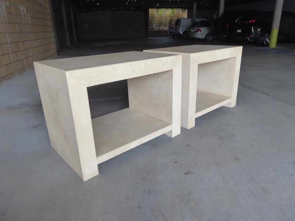 Pair of Italian Travertine 