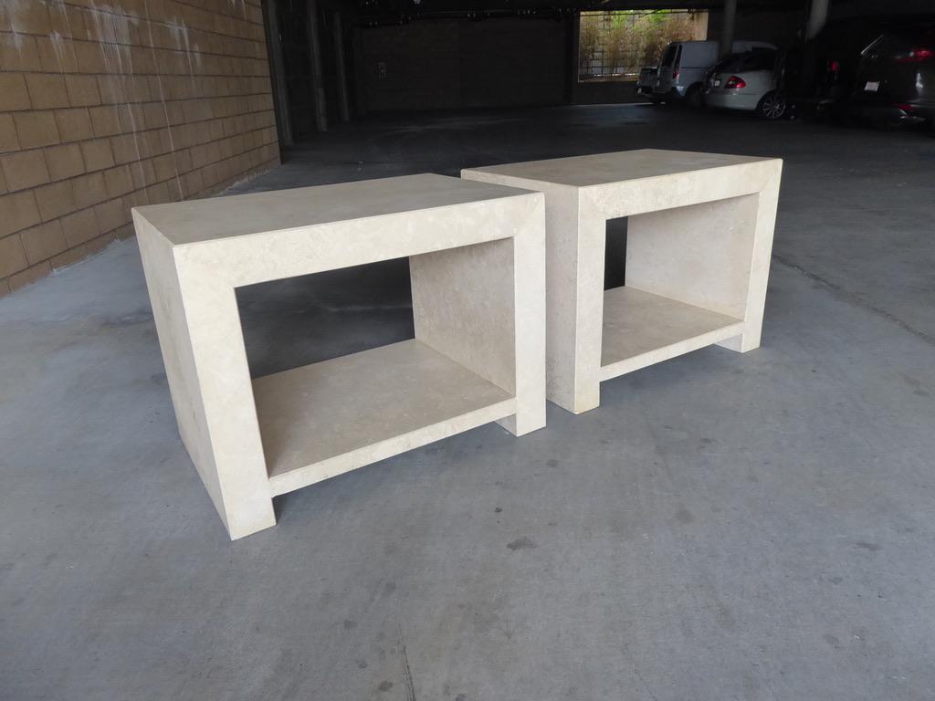 Pair of Italian Travertine 