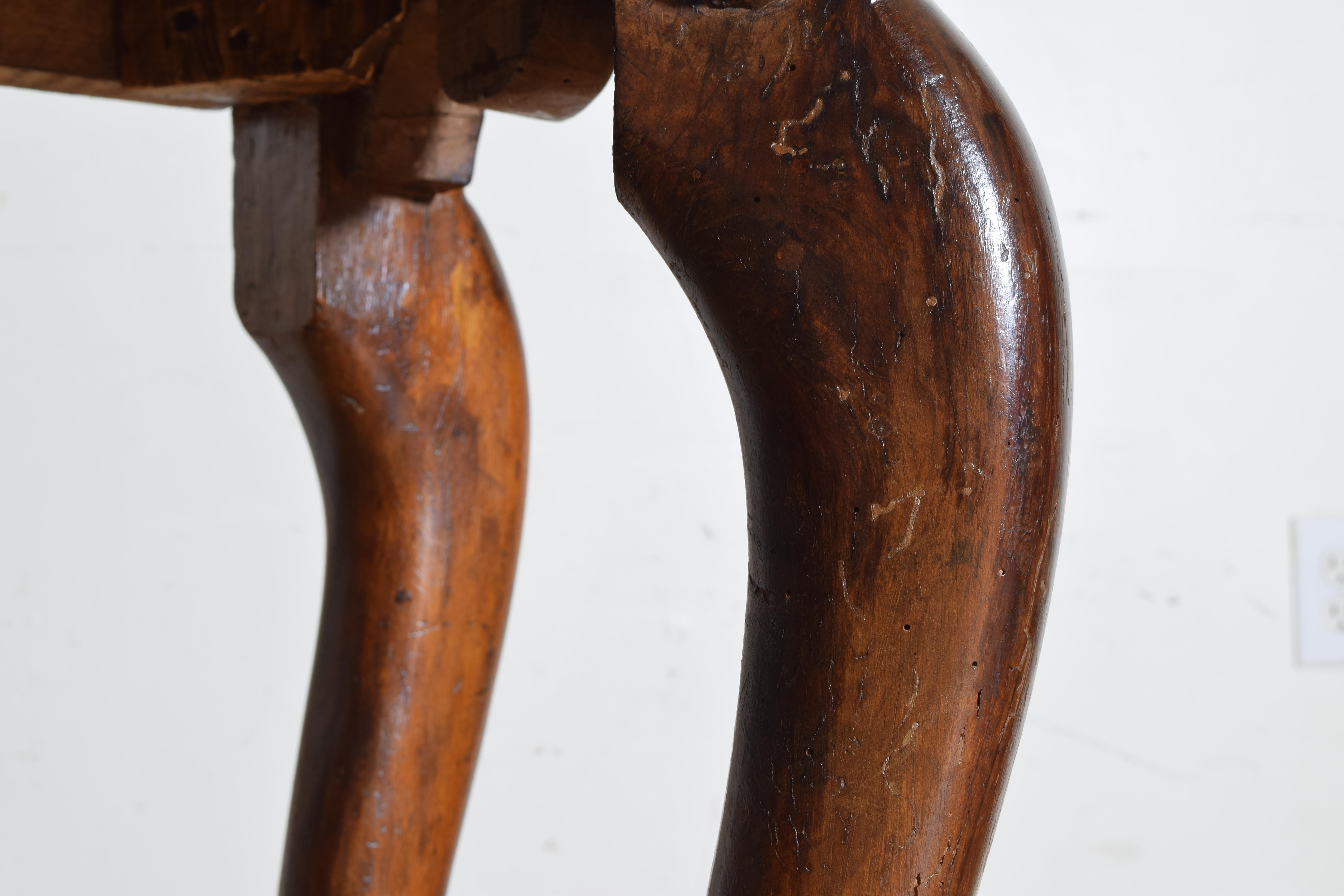 Pair of Italian, Tuscany, Walnut Console Tables from the Mid-18th Century 7