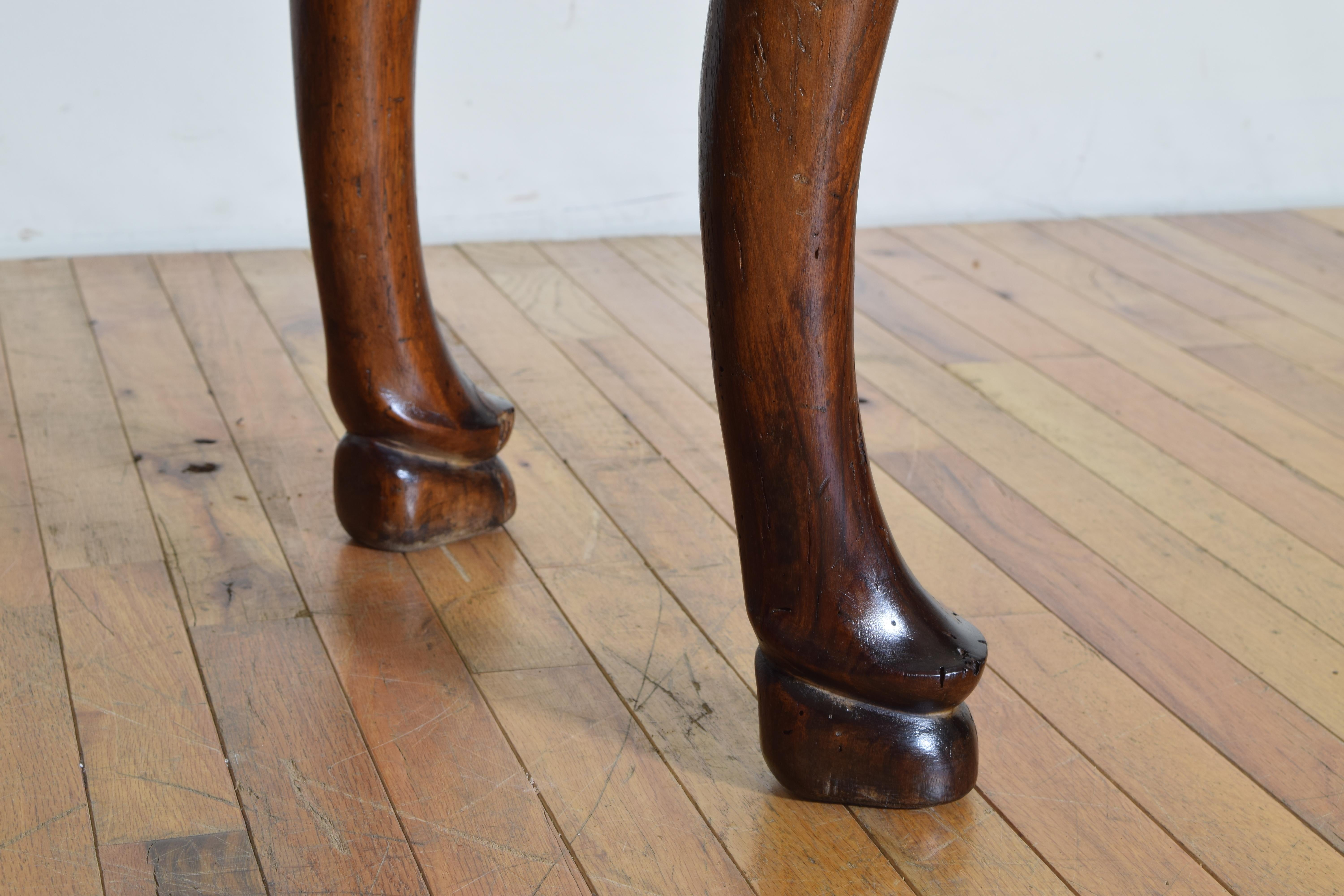 Pair of Italian, Tuscany, Walnut Console Tables from the Mid-18th Century 8