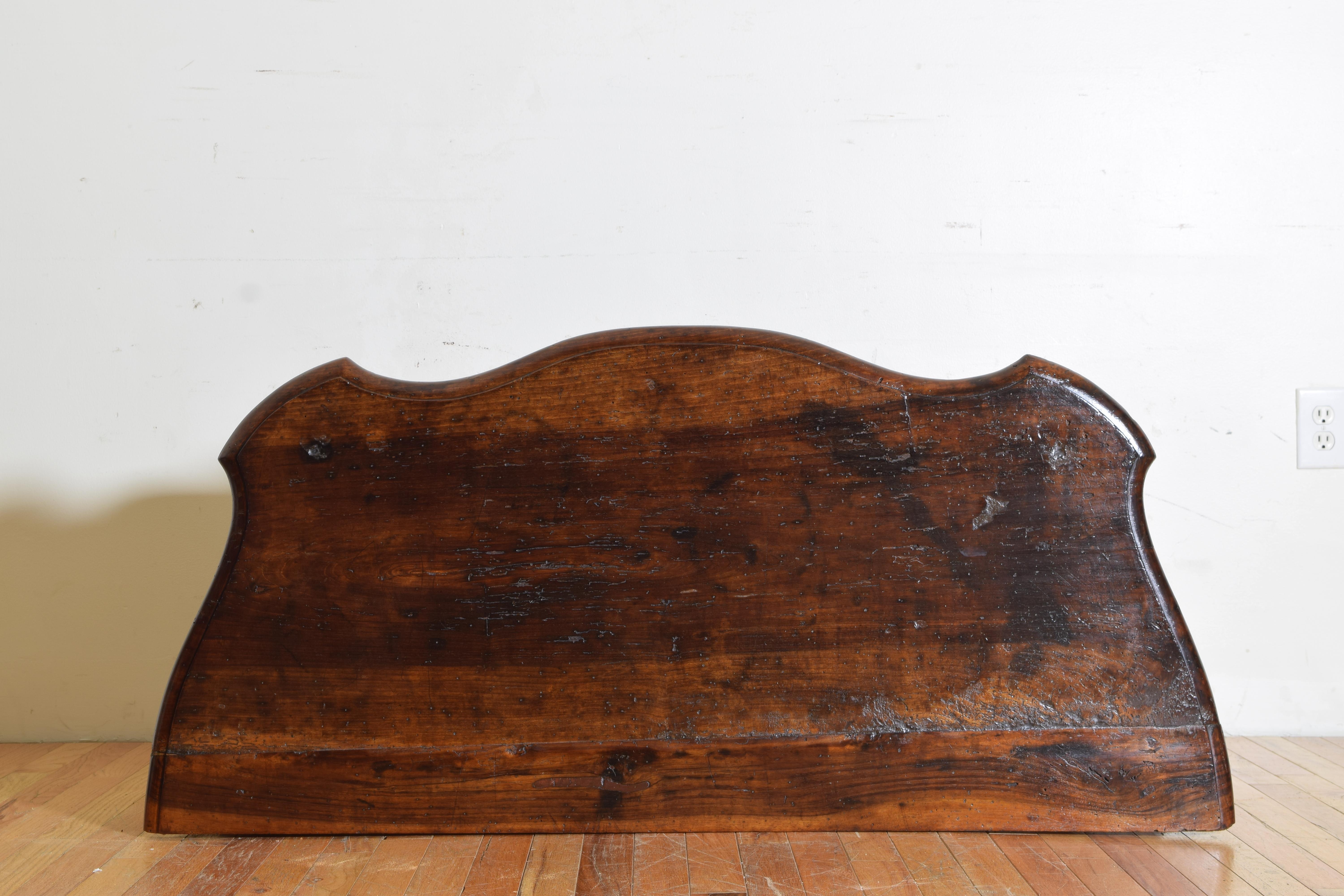 Pair of Italian, Tuscany, Walnut Console Tables from the Mid-18th Century 10