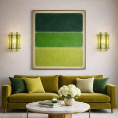 Pair Italian Wall Sconce, Venini Style Murano, 1990s