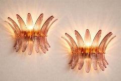 Pair Italian Wall Sconces, Murano, 1990s