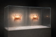 Pair Italian Wall Sconces, Murano, 1990s