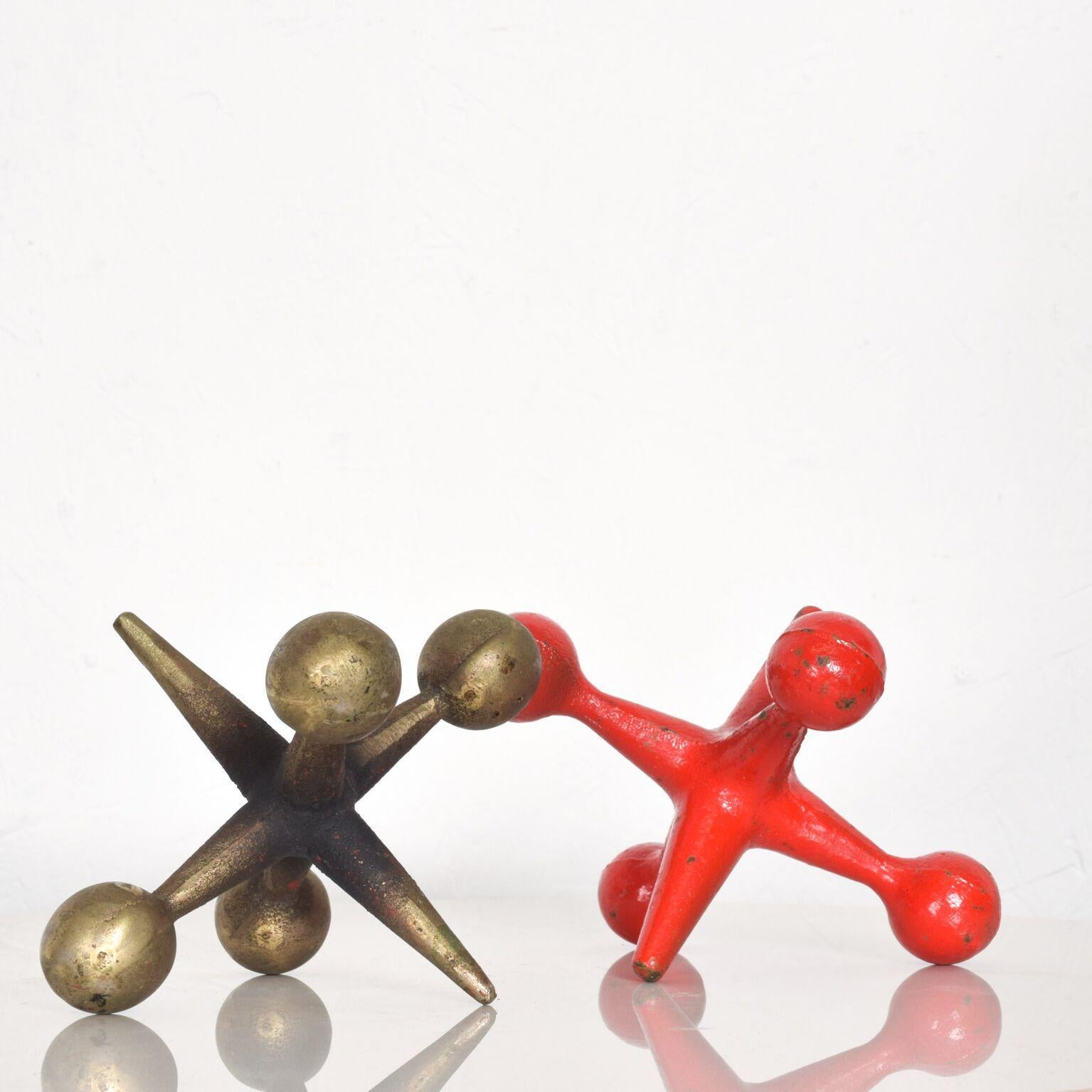 Mid-20th Century Pair of Jacks Bookends Mid-Century Modern Pop Art Style George Nelson, 1960s