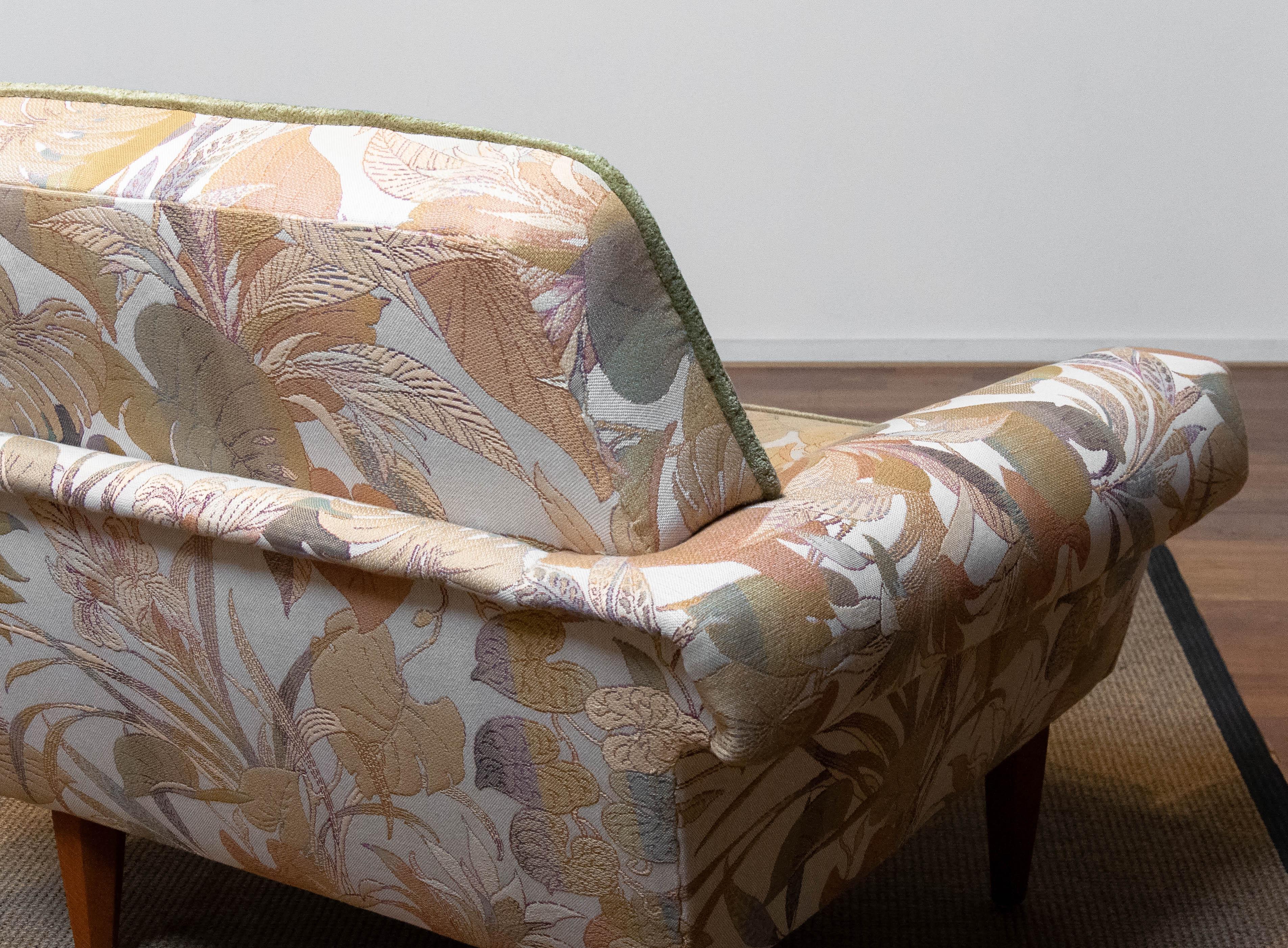 Ein Paar Jacquard-Loungesessel, Johannes Andersen Trensums zugeschrieben, Schweden 1960 im Angebot 6