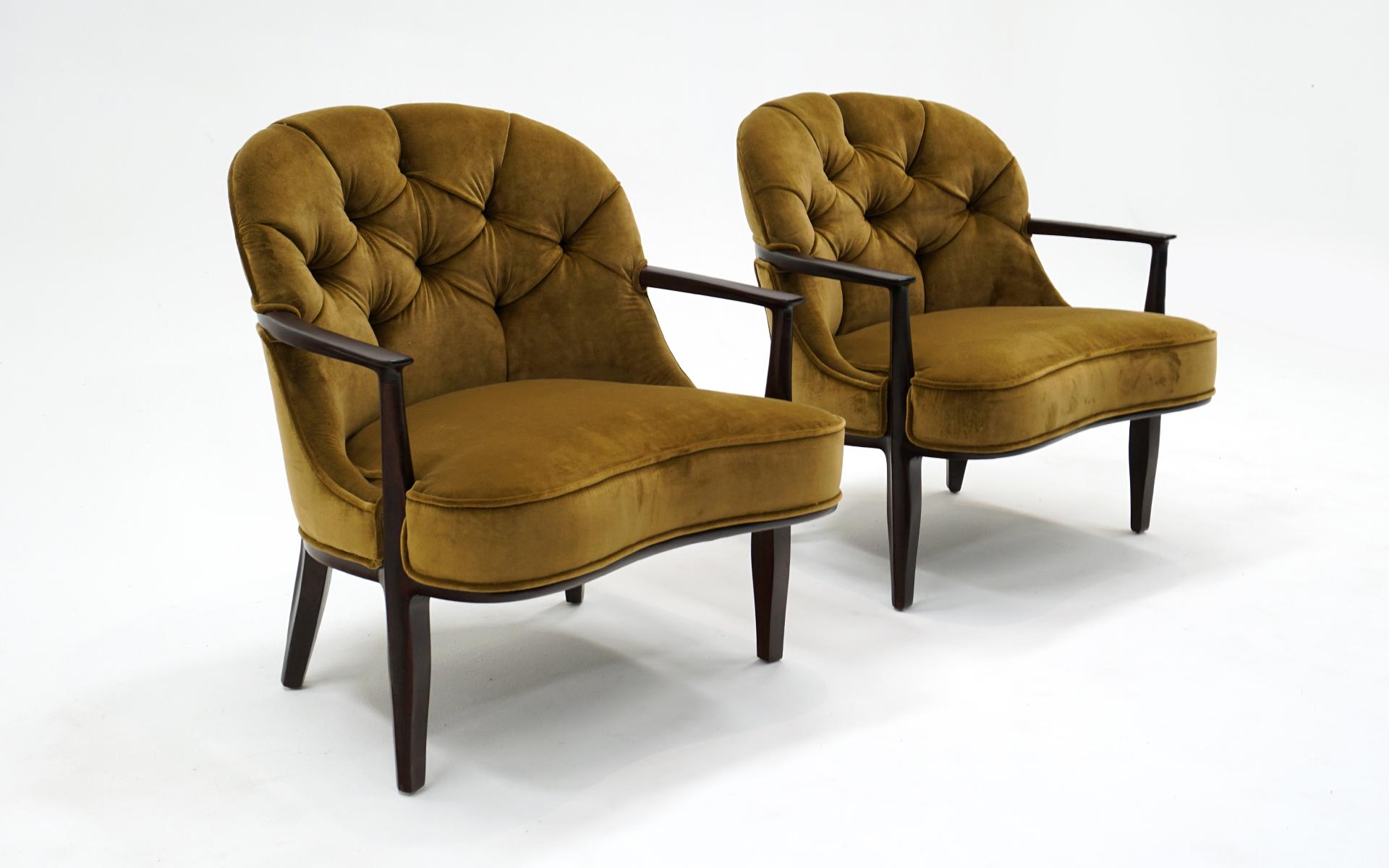 Paar Janus Lounge Chairs von Edward Wormley für Dunbar.  Ausgezeichneter Zustand (Moderne der Mitte des Jahrhunderts) im Angebot