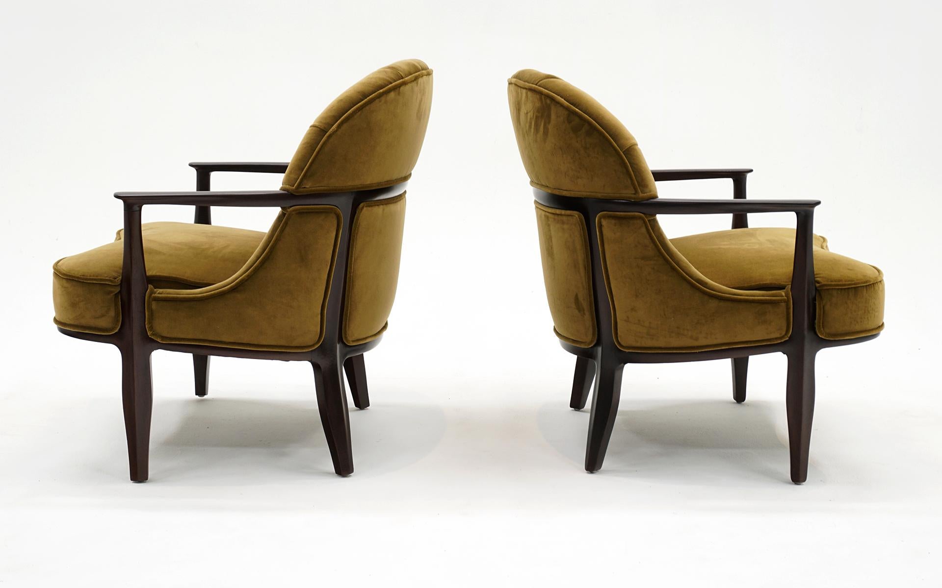 Paar Janus Lounge Chairs von Edward Wormley für Dunbar.  Ausgezeichneter Zustand (amerikanisch) im Angebot