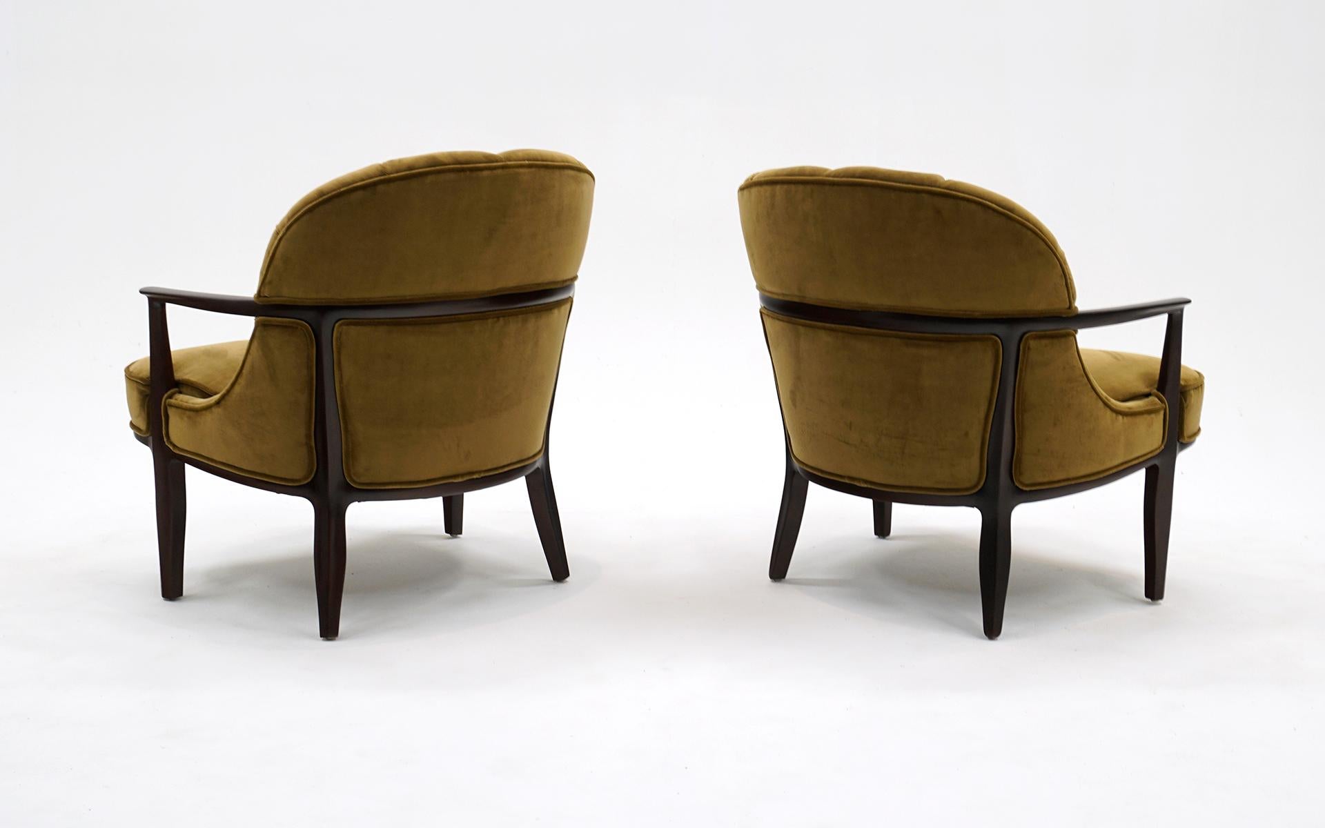 Paar Janus Lounge Chairs von Edward Wormley für Dunbar.  Ausgezeichneter Zustand im Zustand „Hervorragend“ im Angebot in Kansas City, MO