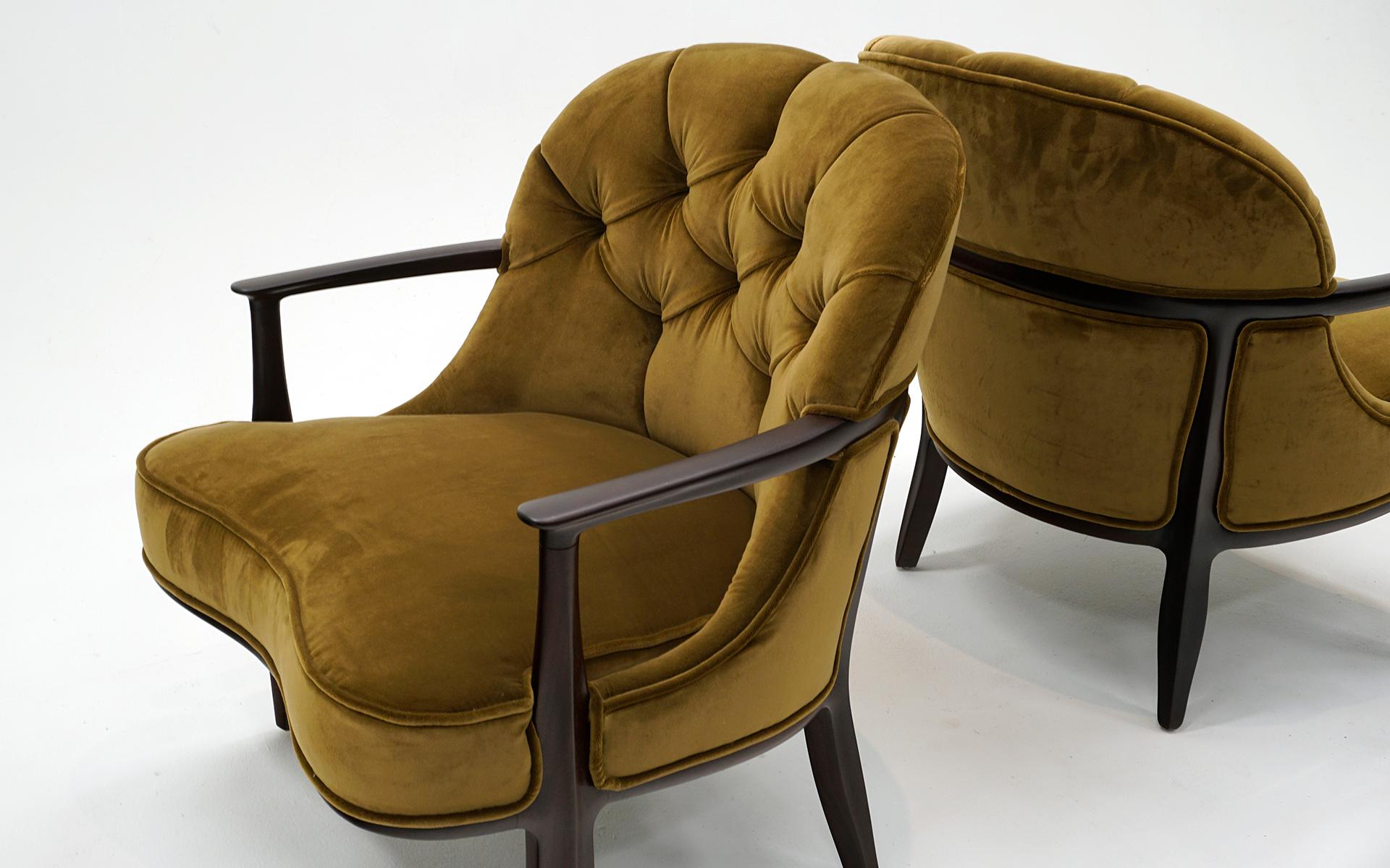 Paar Janus Lounge Chairs von Edward Wormley für Dunbar.  Ausgezeichneter Zustand (Mitte des 20. Jahrhunderts) im Angebot