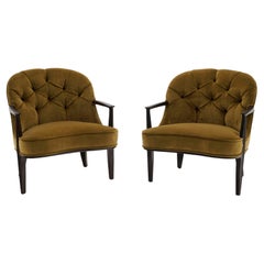 Pair Janus Lounge Chairs by Edward Wormley for Dunbar.  Excellent Conditiom