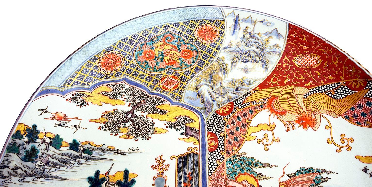 Par de cargadores Imari japoneses, periodo Meiji, 21,5