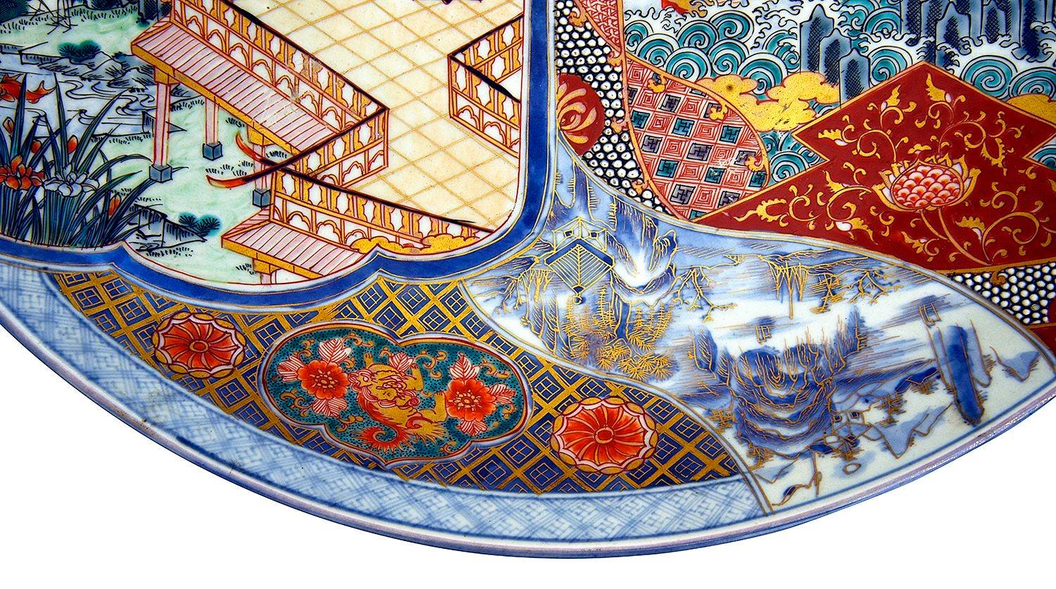 Par de cargadores Imari japoneses, periodo Meiji, 21,5