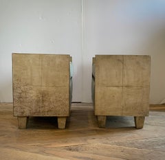 Pair of Jean-Michael Frank Style Goatskin Benches in Mohair