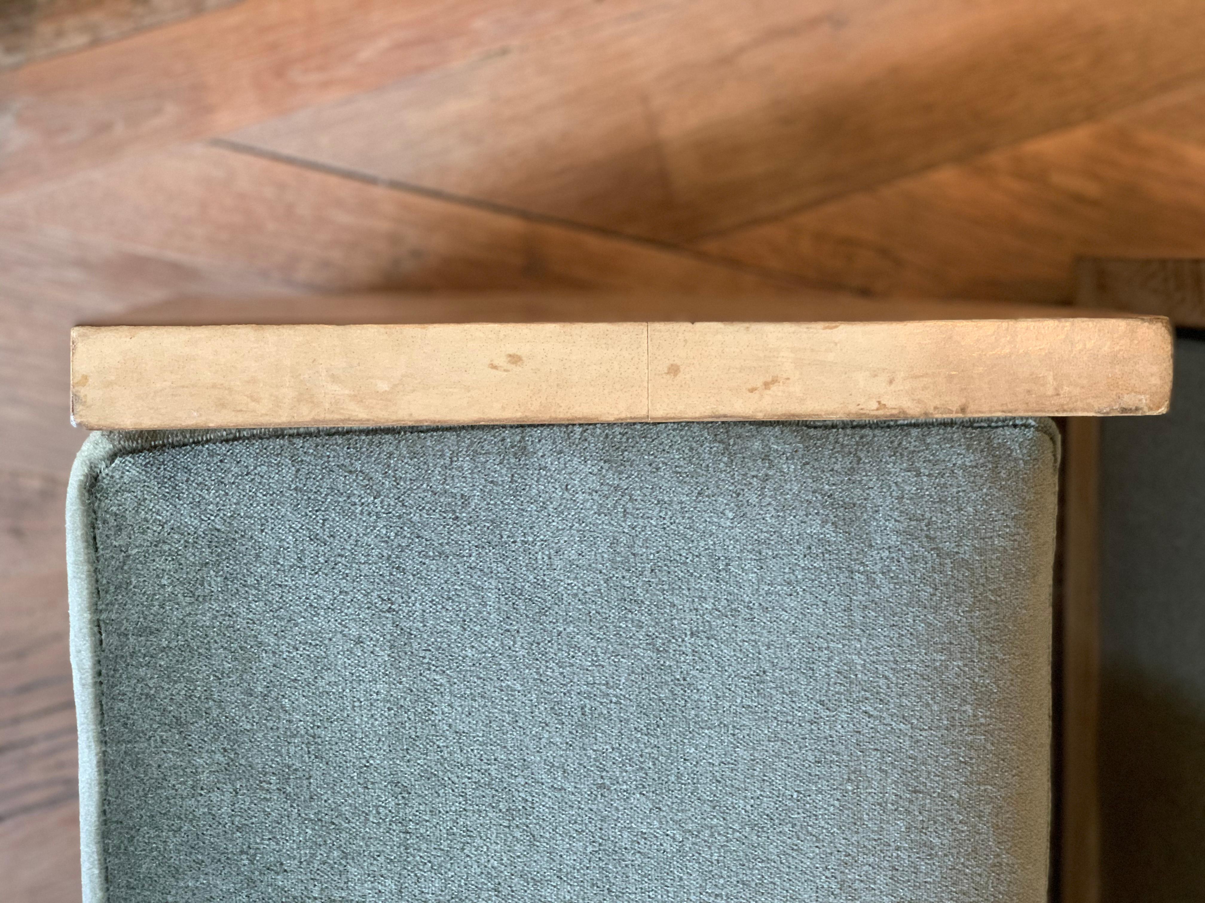 Pair of Jean-Michael Frank Style Goatskin Benches in Mohair 1