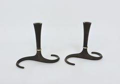 Pair Jens Quistgaard Dansk Danish Modern Swirl Candle Holder Stick 3 Pairs Avail