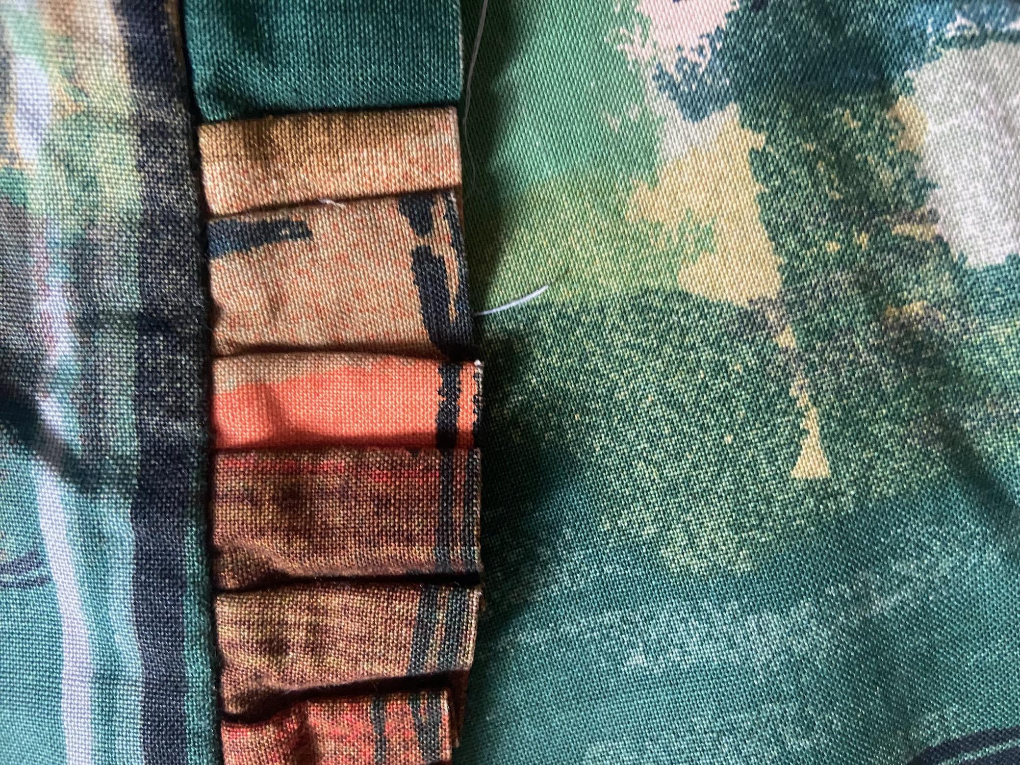 Pair, John Piper Mid-Century Stones of Bath Screen Printed Cushions covers 1962 For Sale 1