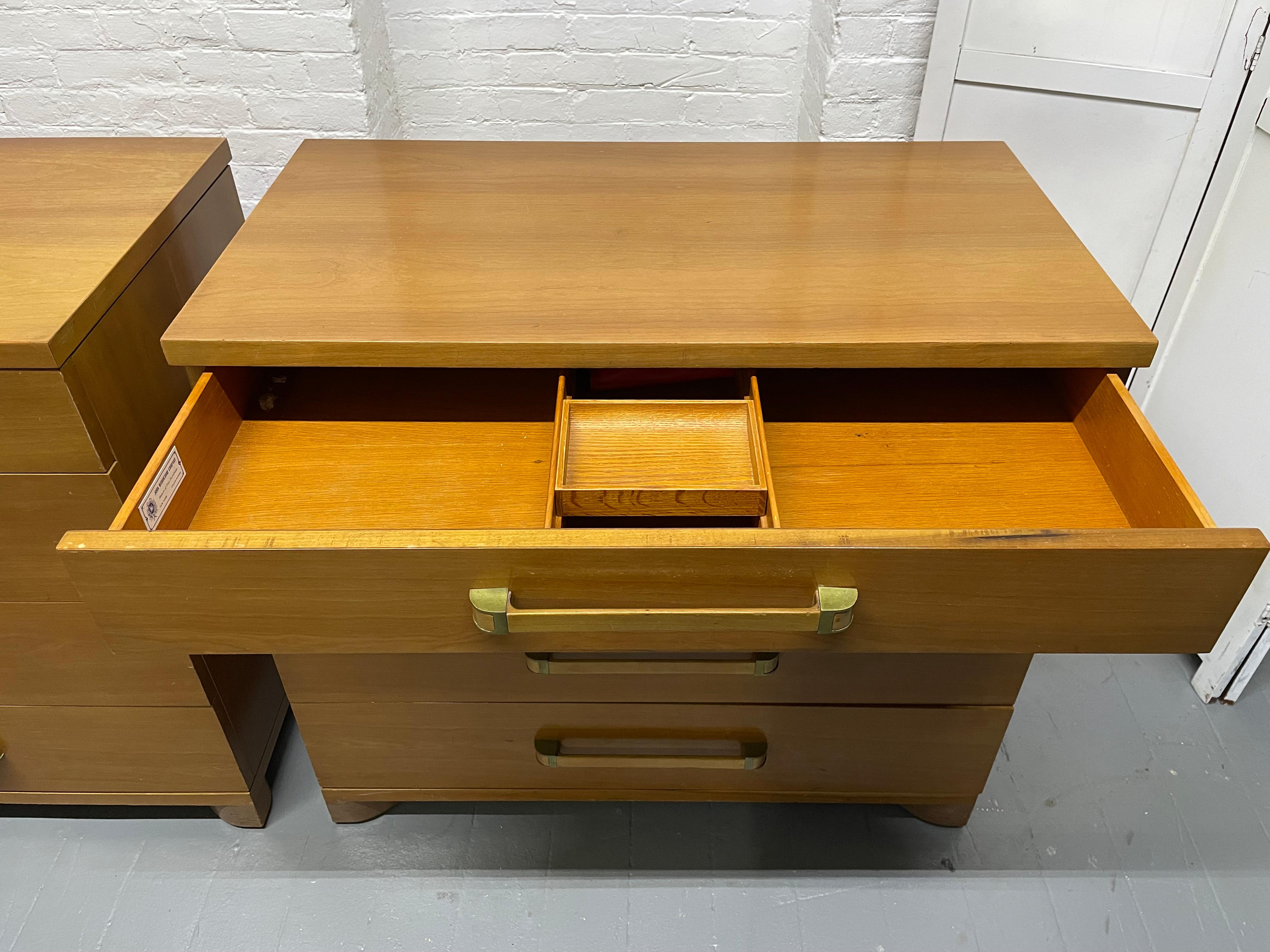 Pair John Widdicomb Chests In Good Condition For Sale In New York, NY