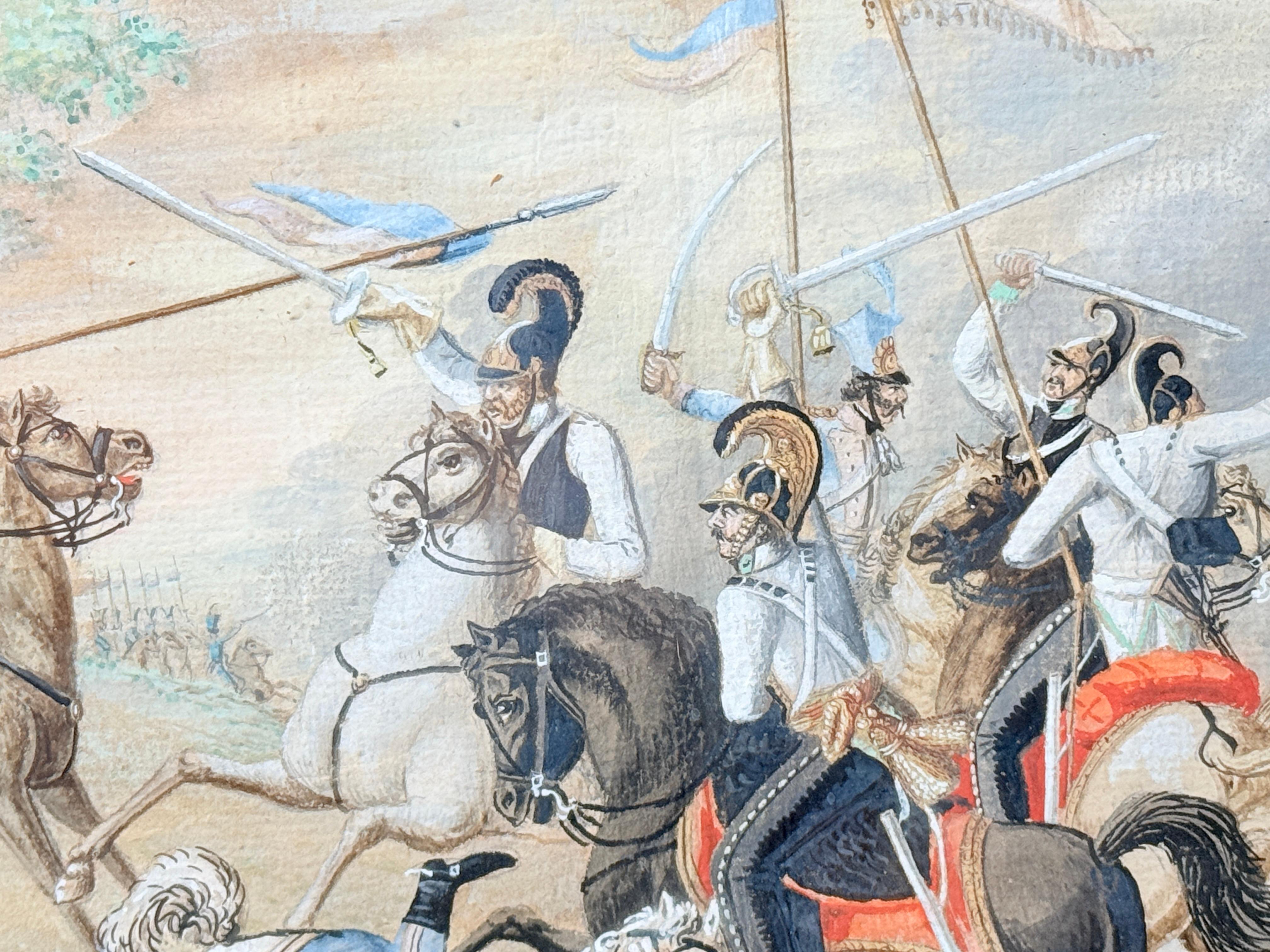 Paire, Josef Gabriel Frey (1791-1884) Gouache sur papier Révolution française en vente 6