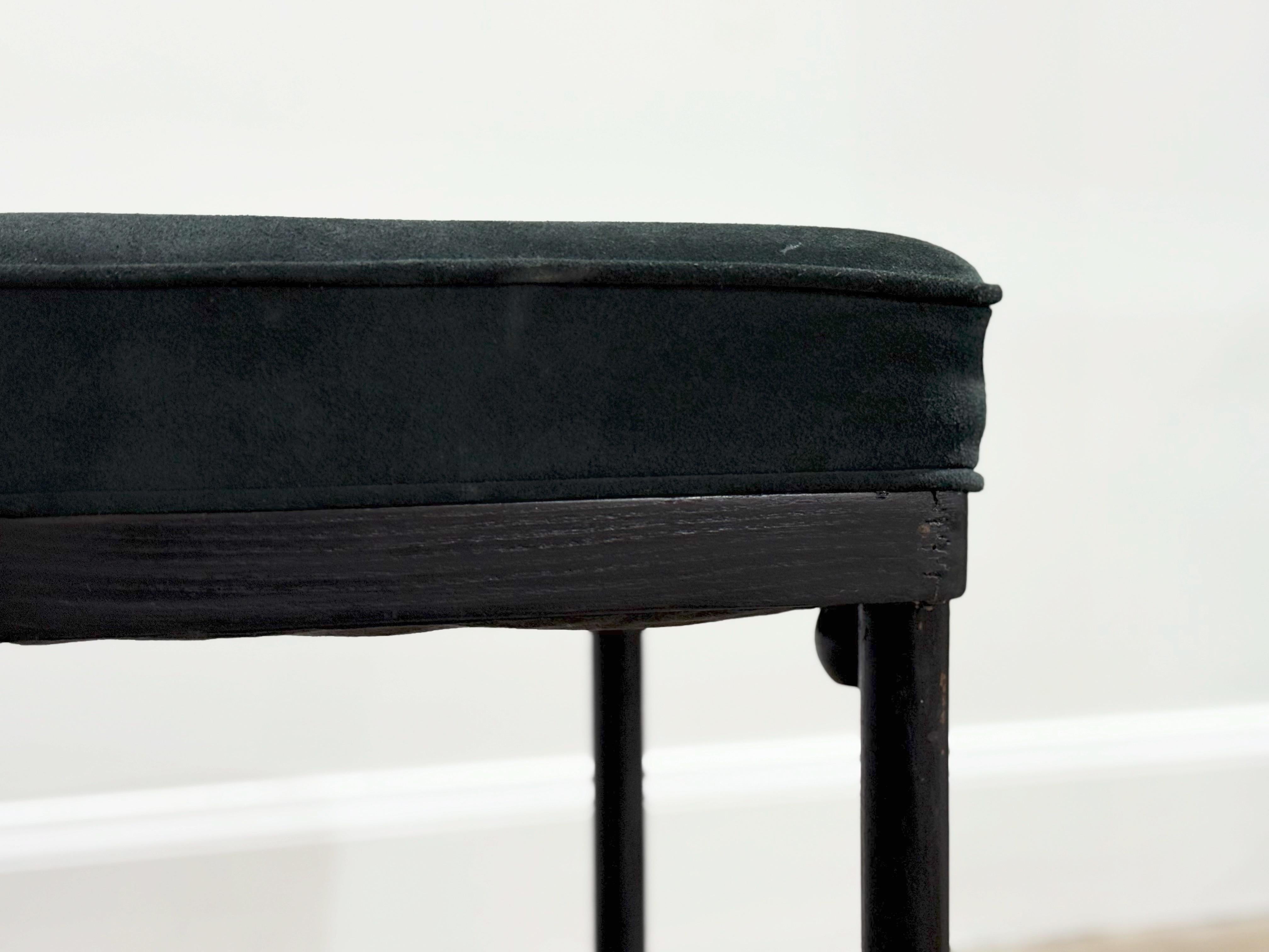 PAIR Josef Hoffman Fledermaus Chairs - Cafe Dining Chairs - Forest Green Suede 2