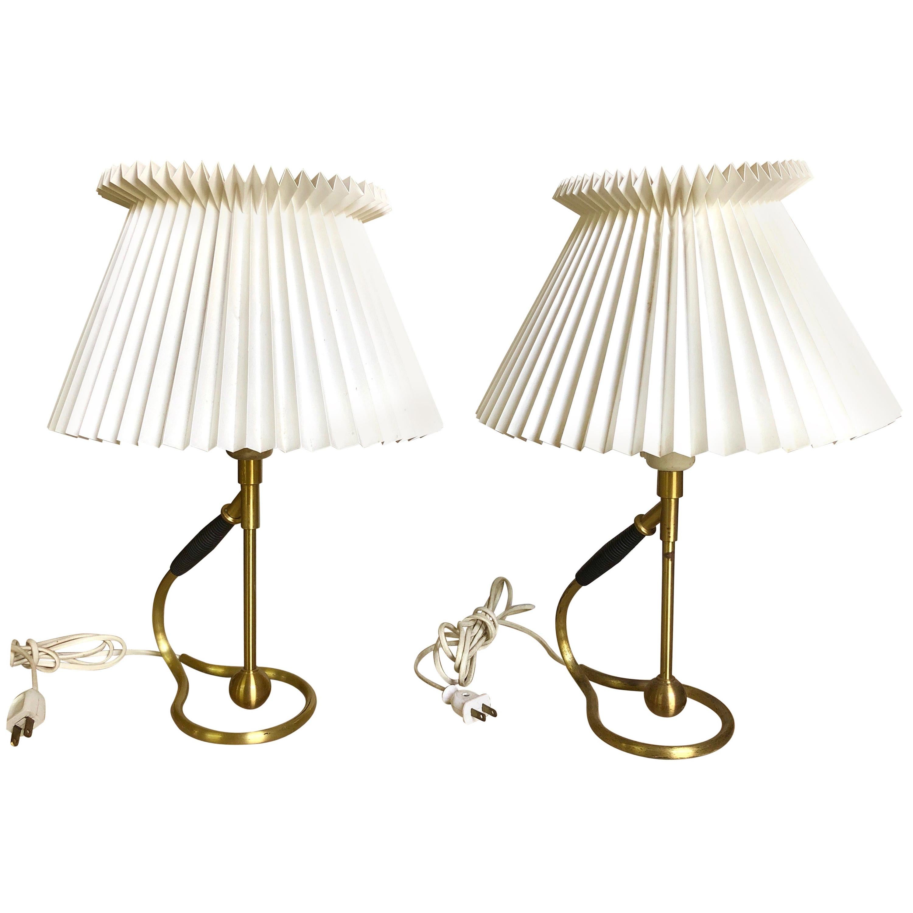 Pair Kaare Klint 306 Lamps for Le Klint