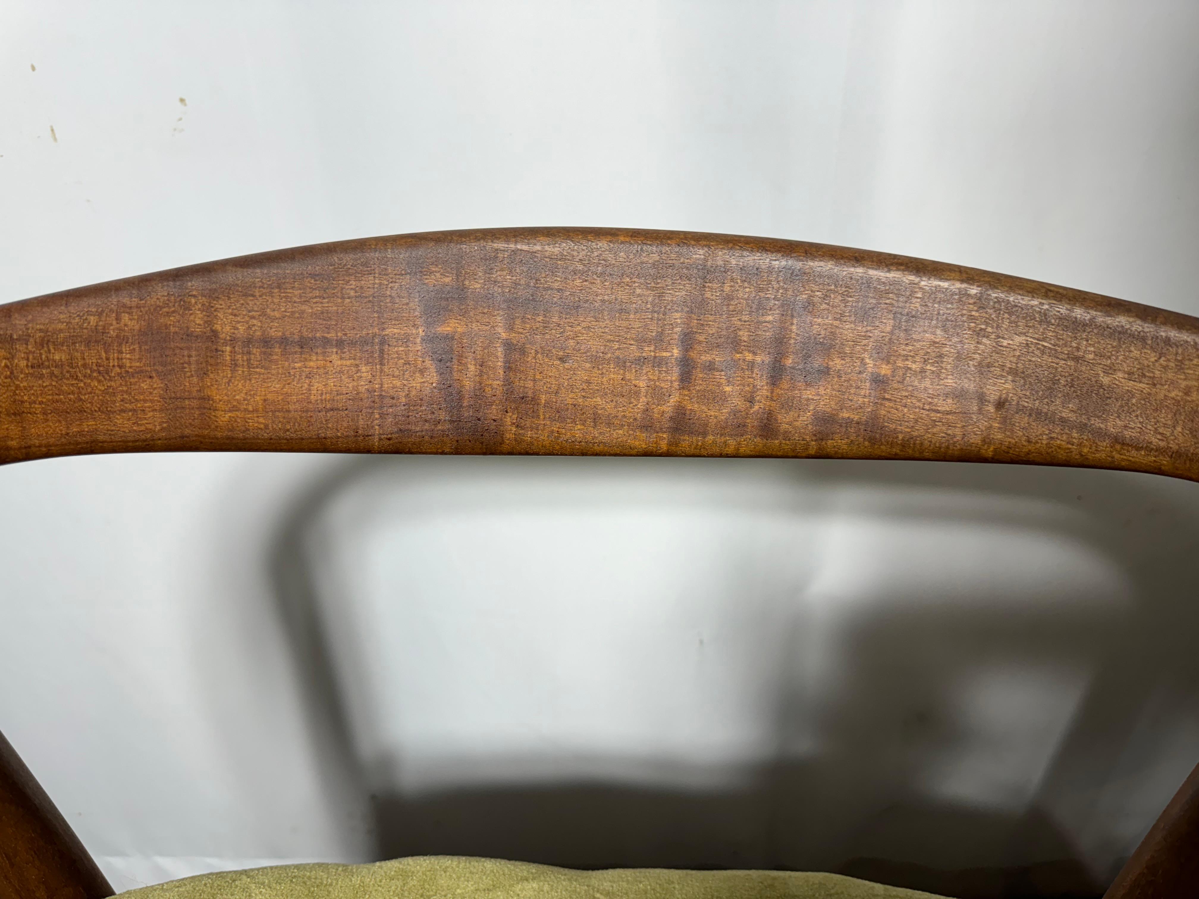 Danish Pair Kai Kristiansen Leather Troja Armchairs, c1960 / Denmark