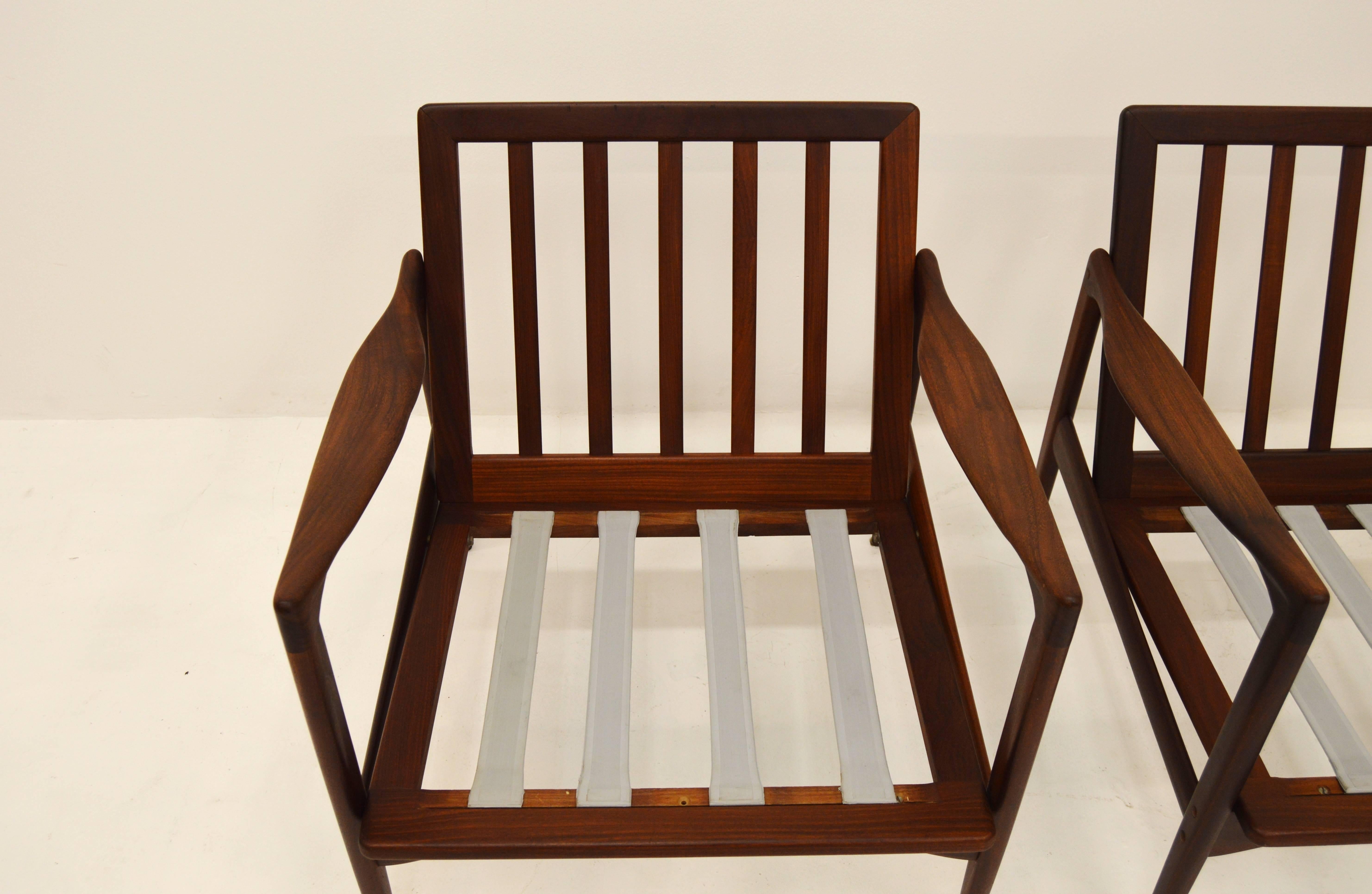 Pair Kandiaten Easy Chairs by Ib Kofod Larsen 1