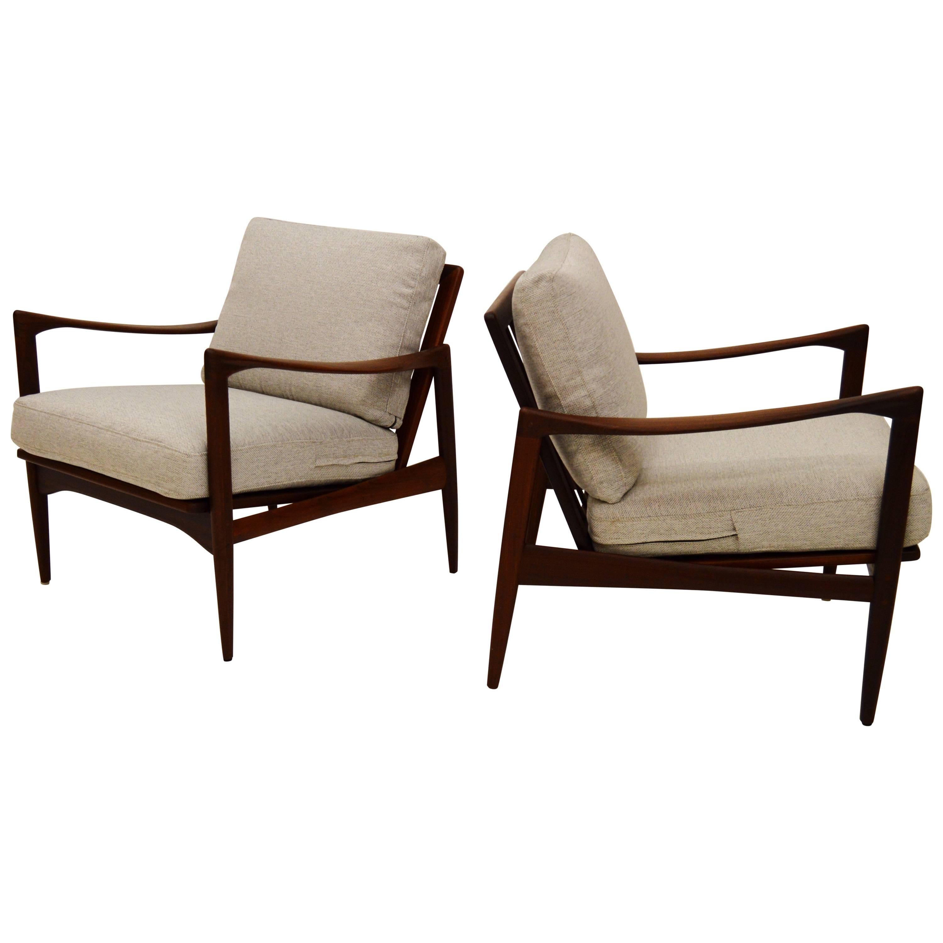 Pair Kandiaten Easy Chairs by Ib Kofod Larsen