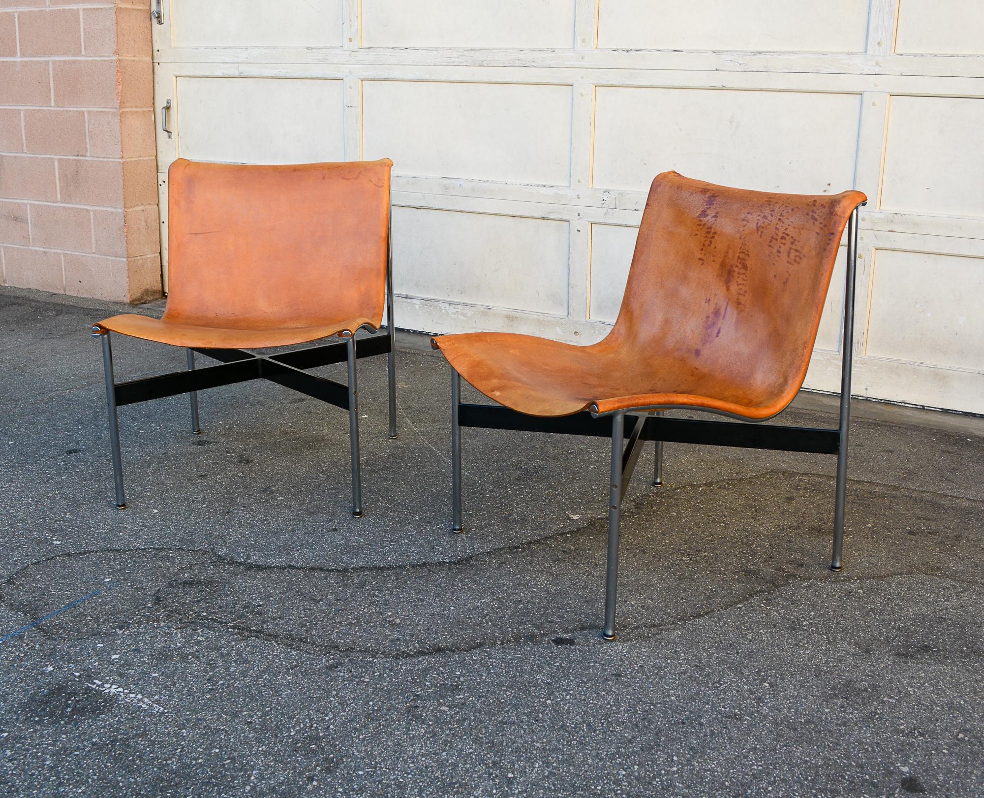 Mid-Century Modern Pair Katavolos, Littell and Kelley New York Chairs for Laverne Originals For Sale