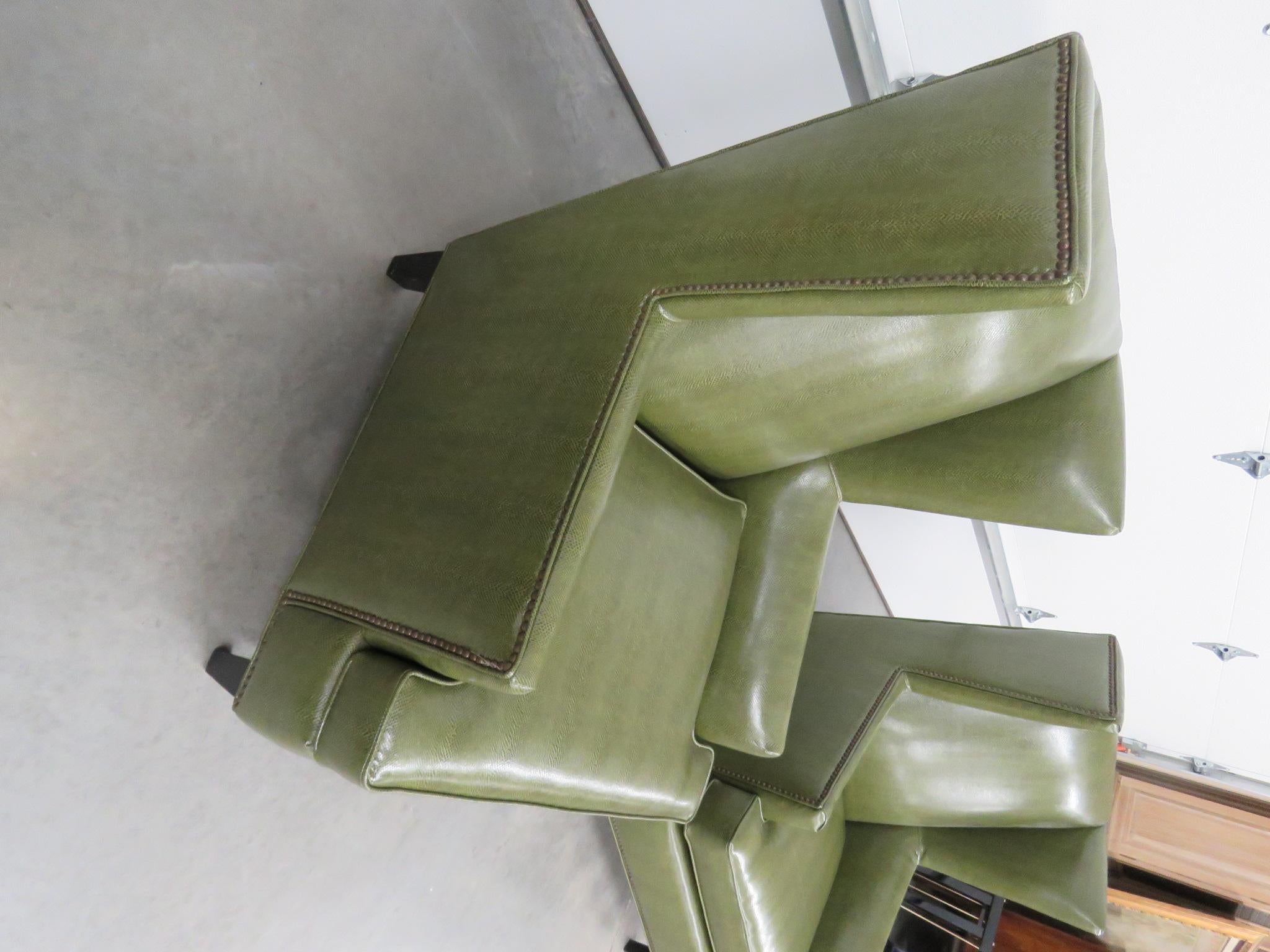 Pair of Kellex Seating Modern Wingback Chairs For Sale at 1stDibs kellex seating prices, where