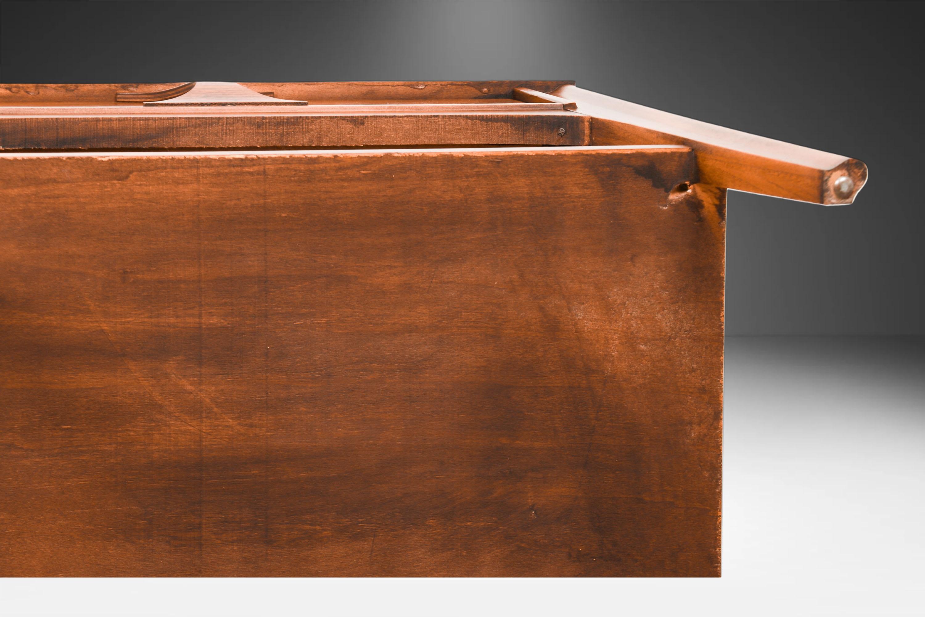 Paar Kent Coffey Perspecta Palisander Pecan Nachttische Tische im Angebot 6