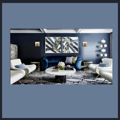 Pair Mid Century  Gilded & Crystal Glass Kinkeldey Sconces, 1960s