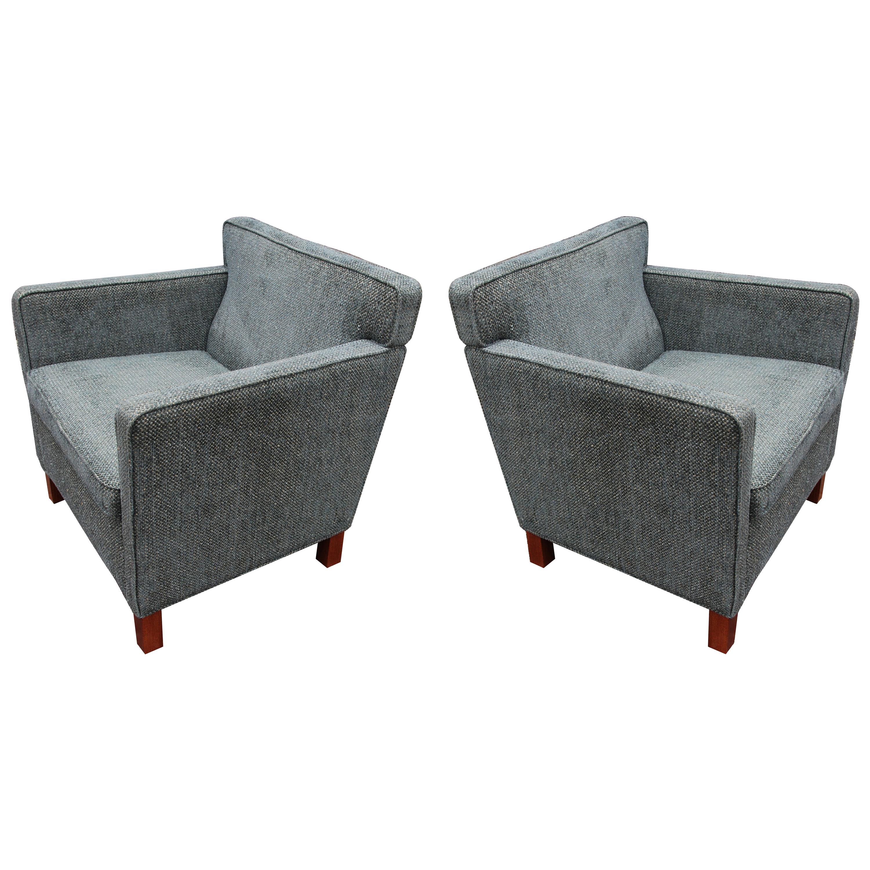 Pair Knoll Mies Van der Rohe Krefeld Lounge Chairs