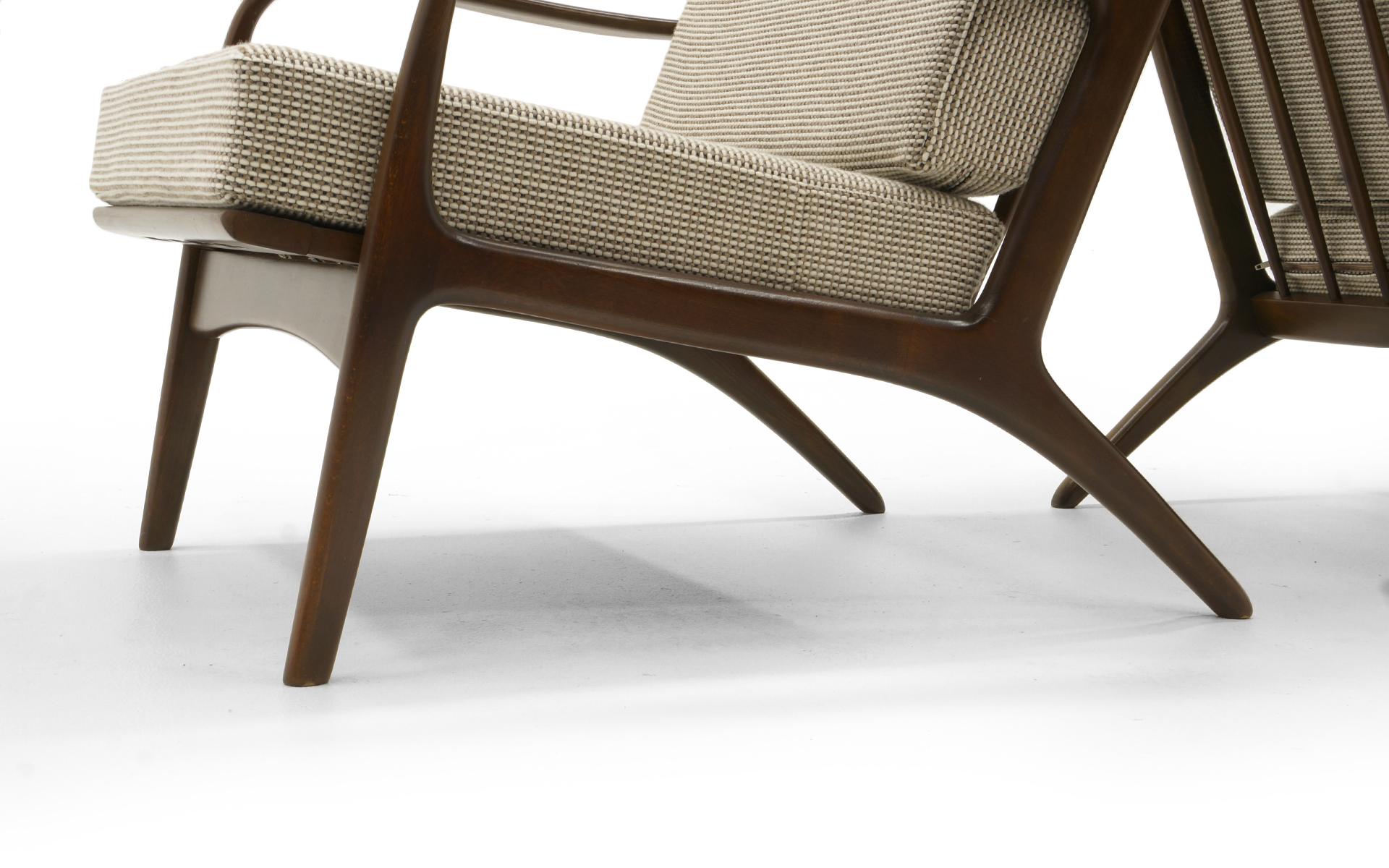 Pair Kofod-Larsen Danish Modern Lounge Chairs, Restored. PRICE IS FOR THE PAIR. 4