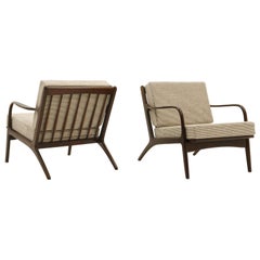 Pair Kofod-Larsen Danish Modern Lounge Chairs, Restored. PRICE IS FOR THE PAIR.