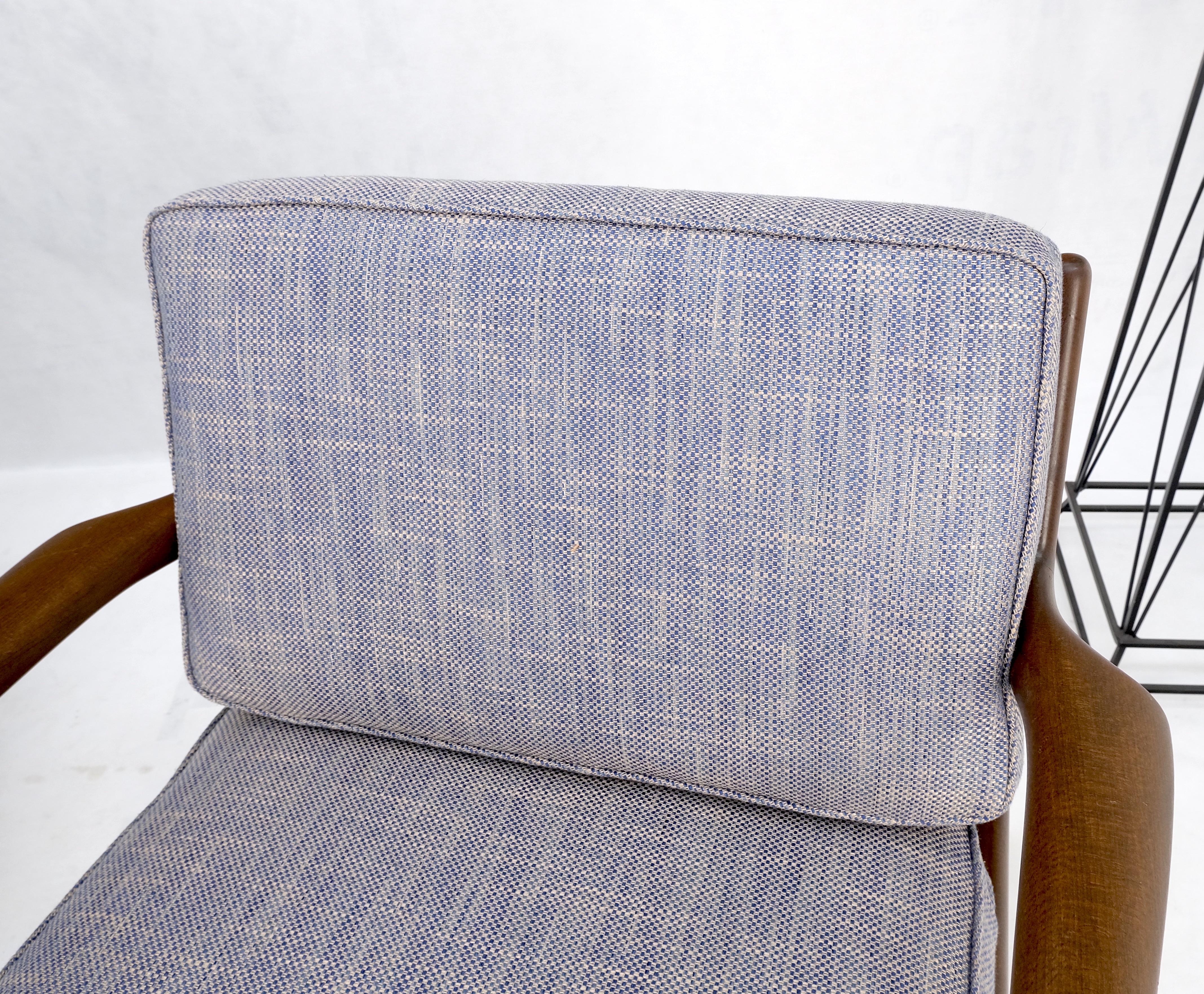 Pair Kofod Larsen Selig Danish Mid-Century Modern Lounge Chairs New Upholstery For Sale 7
