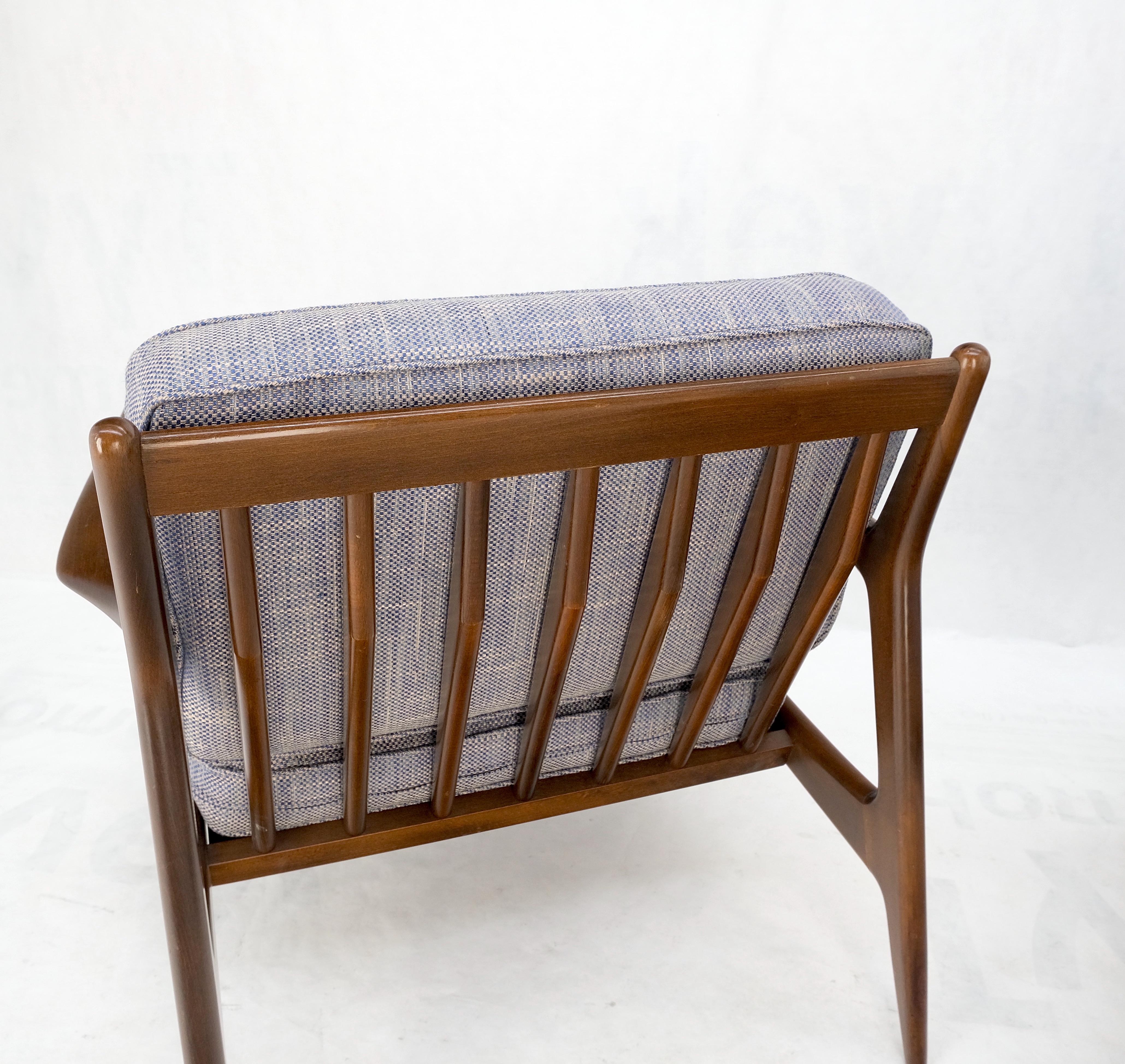 20th Century Pair Kofod Larsen Selig Danish Mid-Century Modern Lounge Chairs New Upholstery For Sale