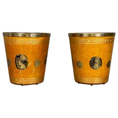 Pair of Lacquer Vase Holder by Piero Fornasetti Milano Signed