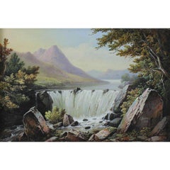 Pair Landscapes Oil Paintings - Thomas Burras from Leeds British Artist, c1882