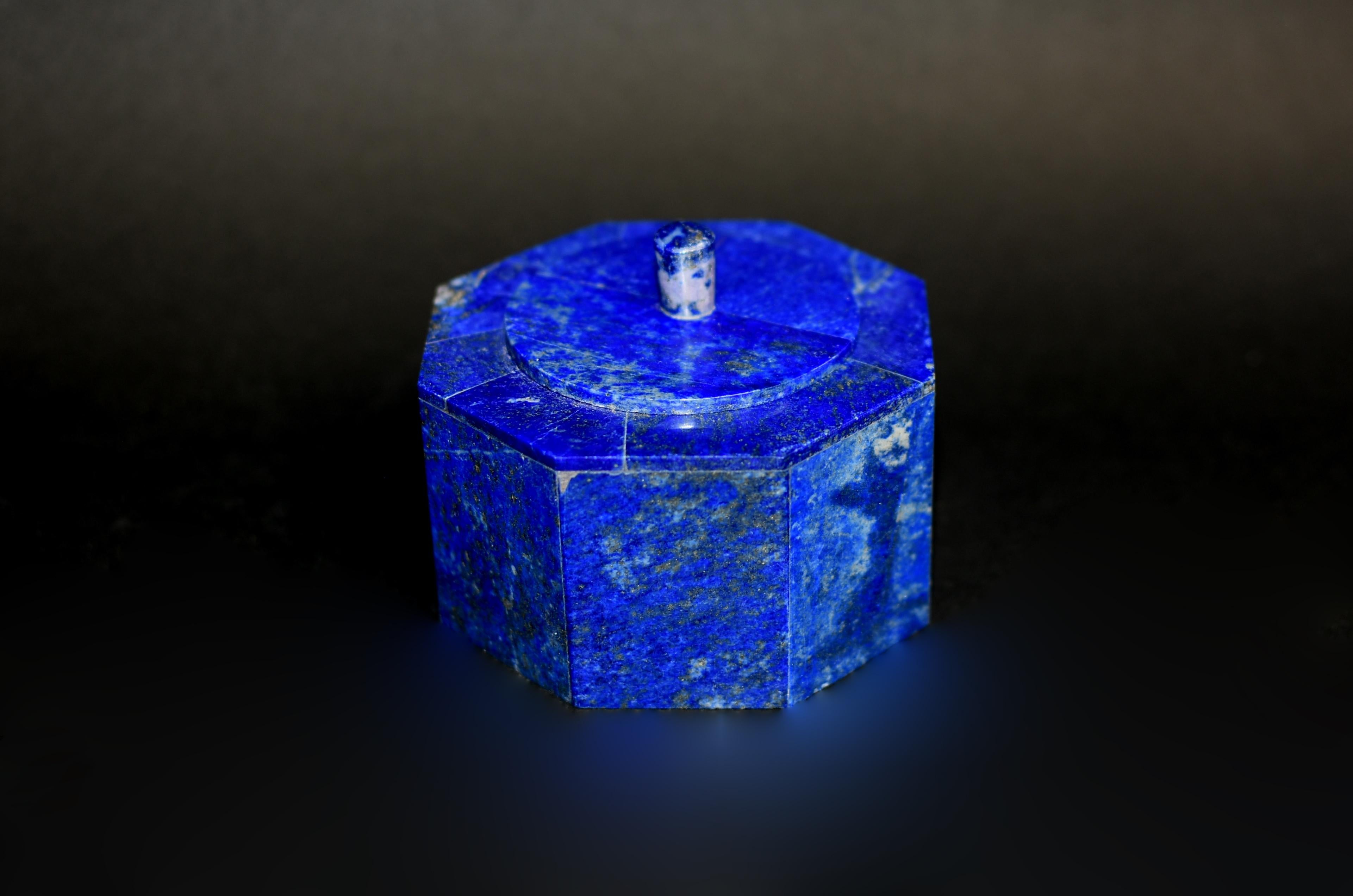 Pair Lapis Lazuli Boxes 2 lb Fine Grade AAA 1